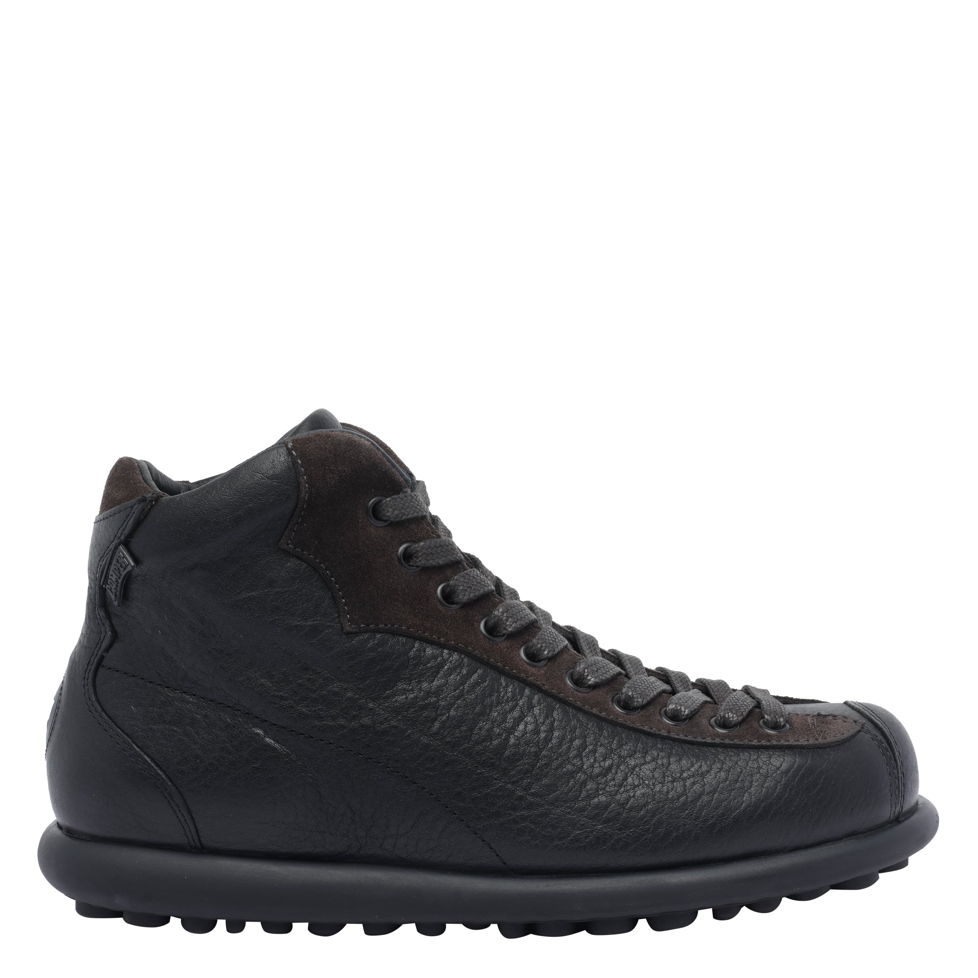 Camper Boots Black Calf Leather/rubber Sole