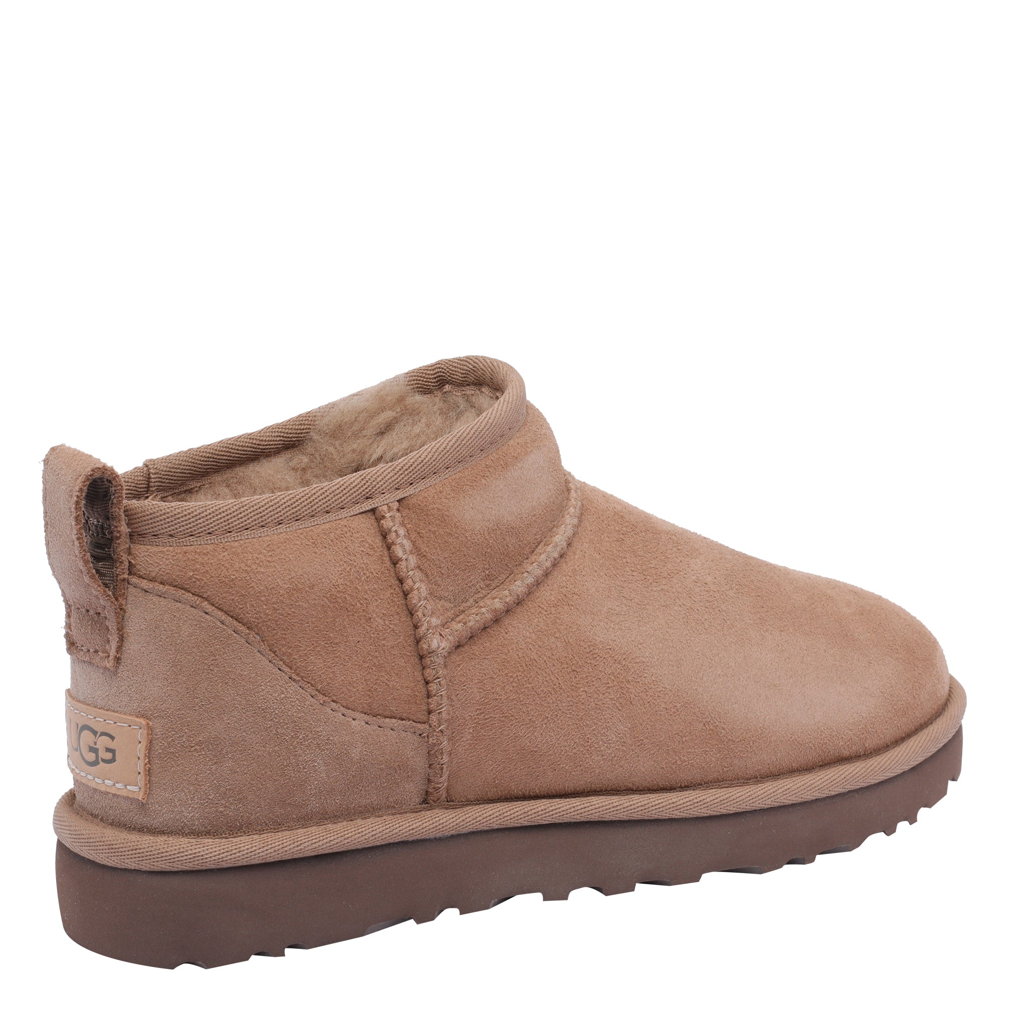 Ugg Boots Beige Calf Leather/rubber Sole