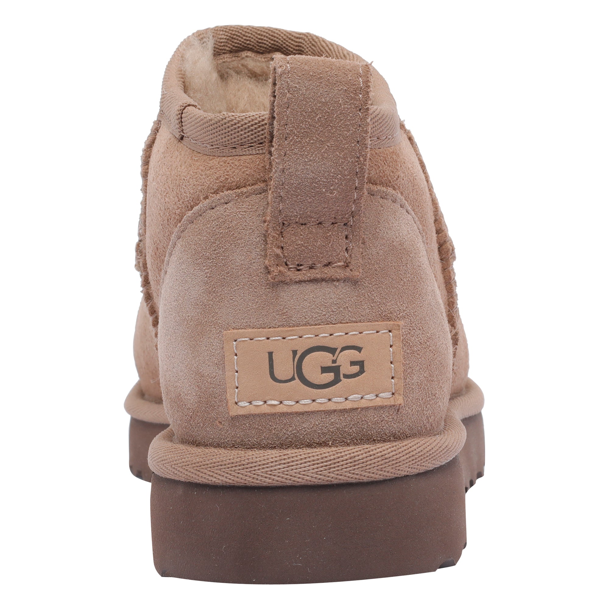 Ugg Boots Beige Calf Leather/rubber Sole