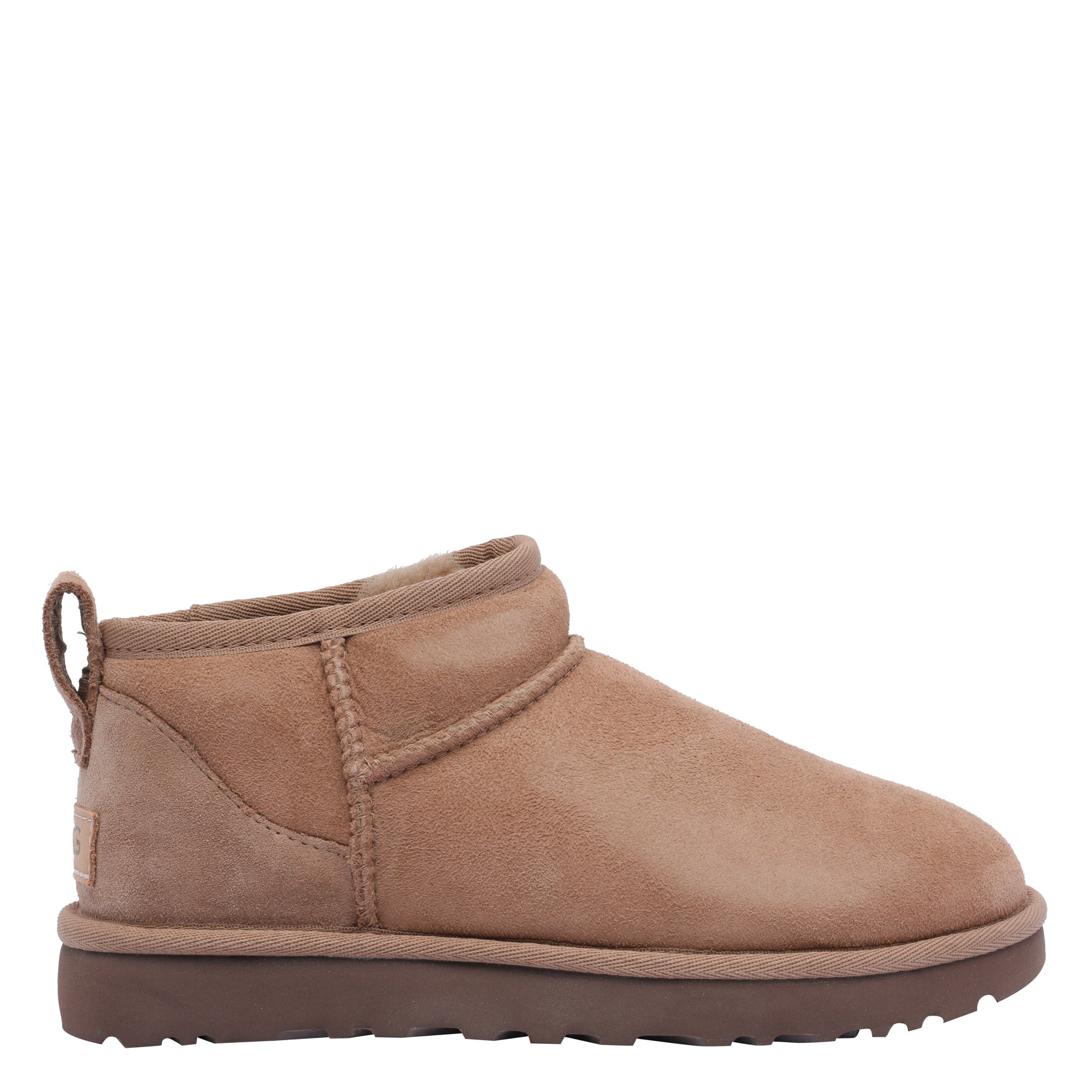 Ugg Boots Beige Calf Leather/rubber Sole