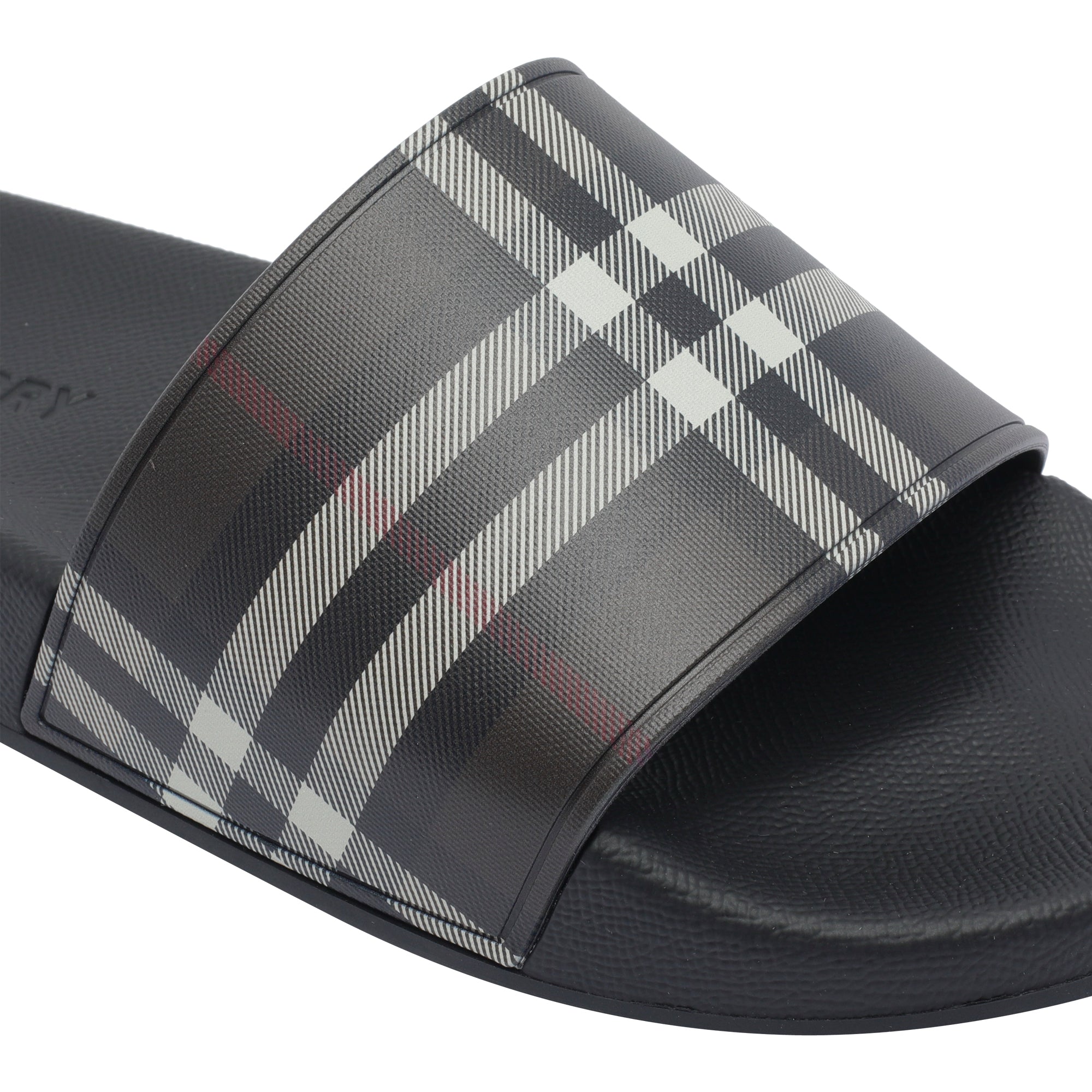 Burberry Sandals Black Fabric/ Rubber Sole