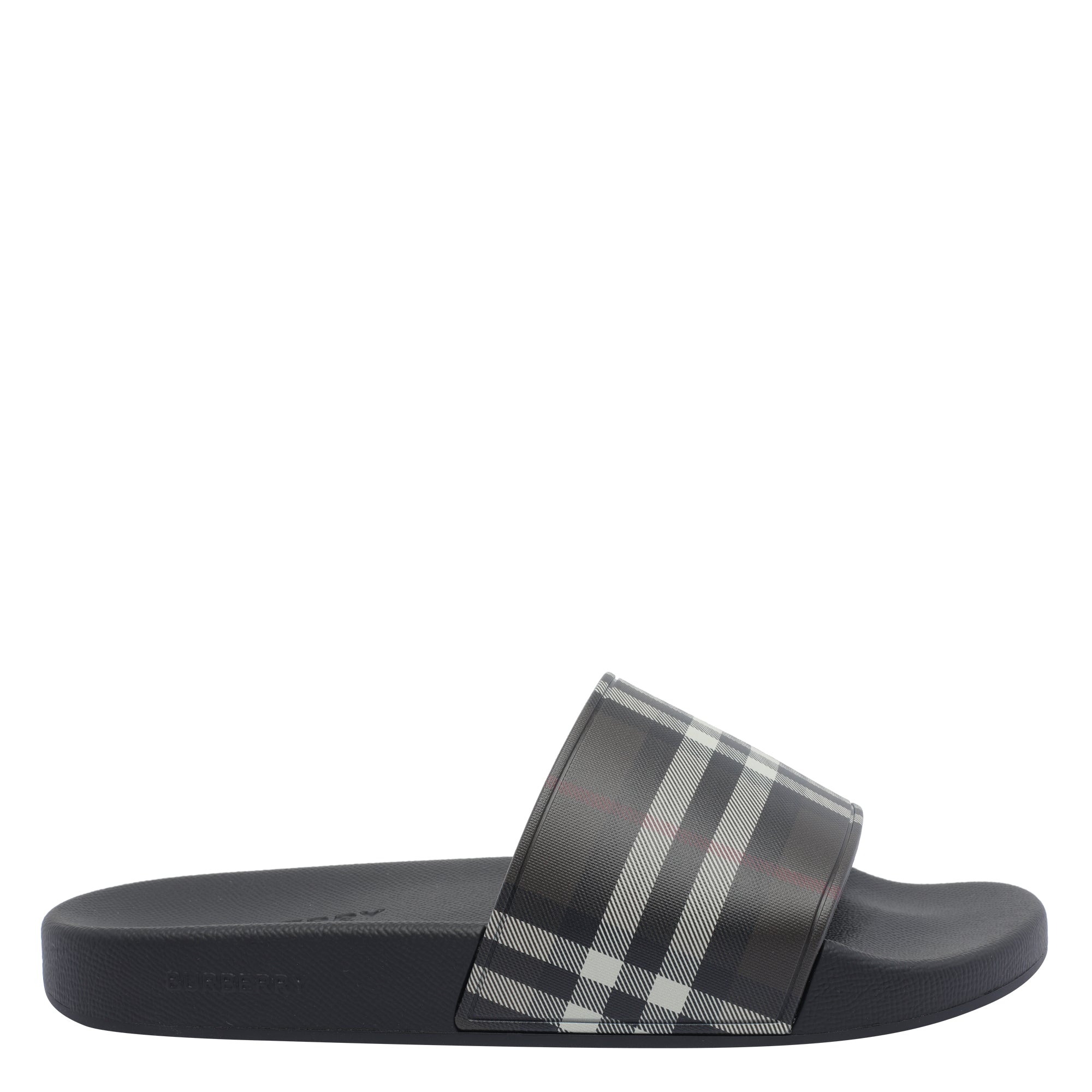 Burberry Sandals Black Fabric/ Rubber Sole
