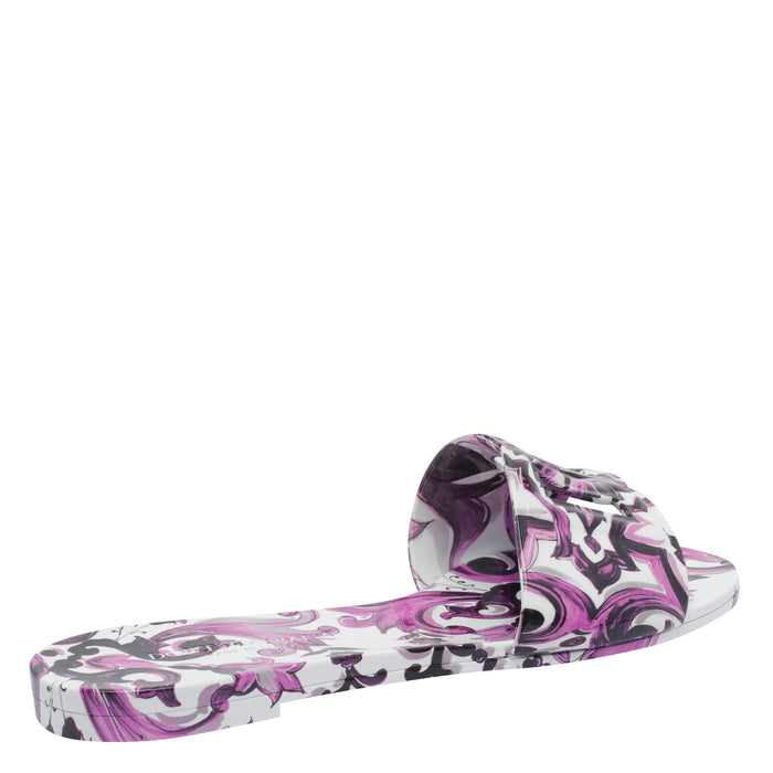 Dolce & Gabbana Sandals Purple Rubber/rubber Sole