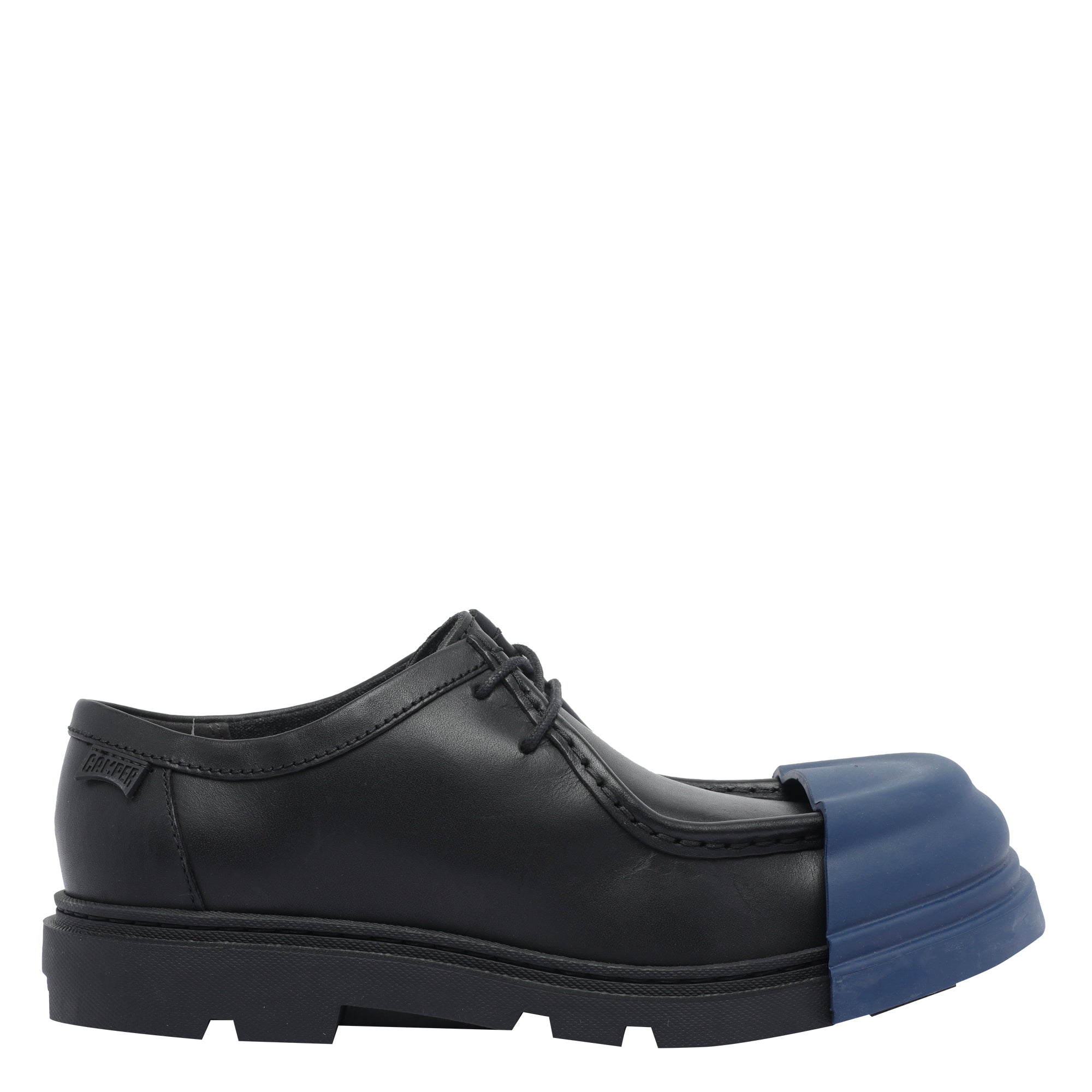 Camper Flat Shoes Black Calf Leather/rubber Sole