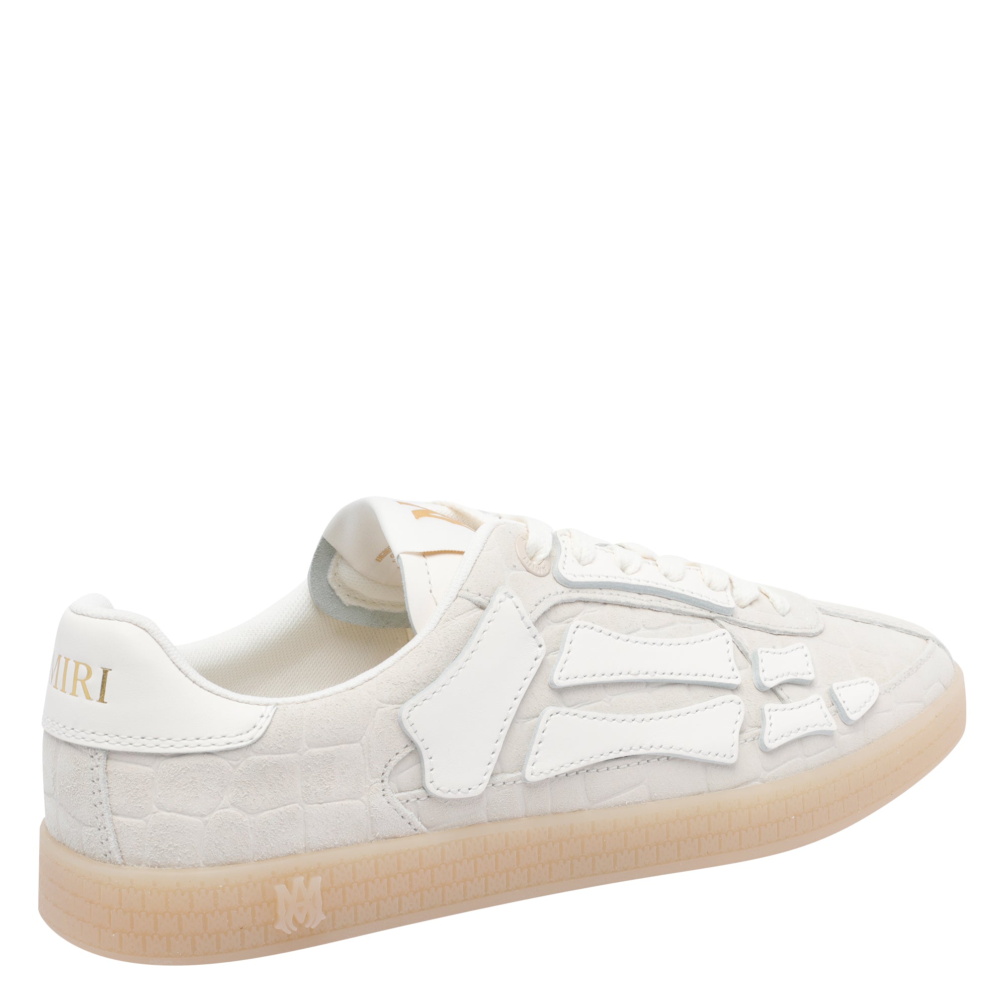 Amiri Sneakers White Calf Leather/ Ruber Sole