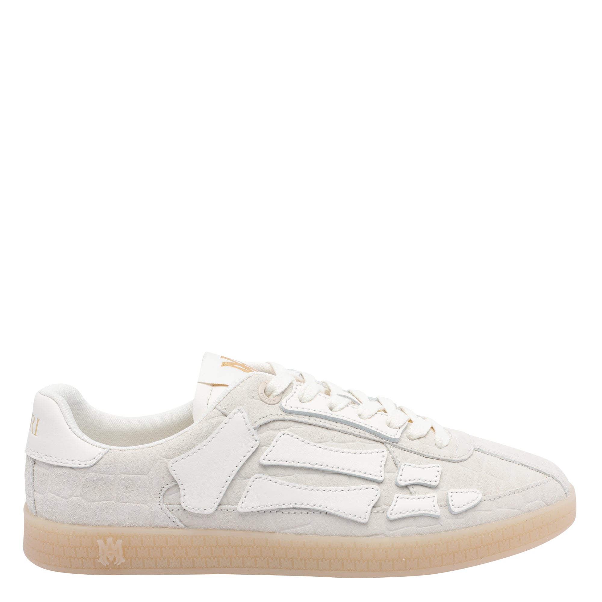 Amiri Sneakers White Calf Leather/ Ruber Sole