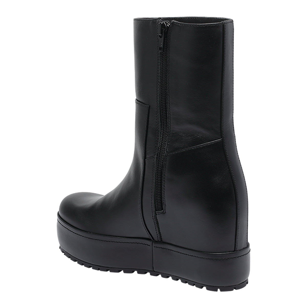 Paloma Barcelò Boots Black Calf Leather/rubber Sole