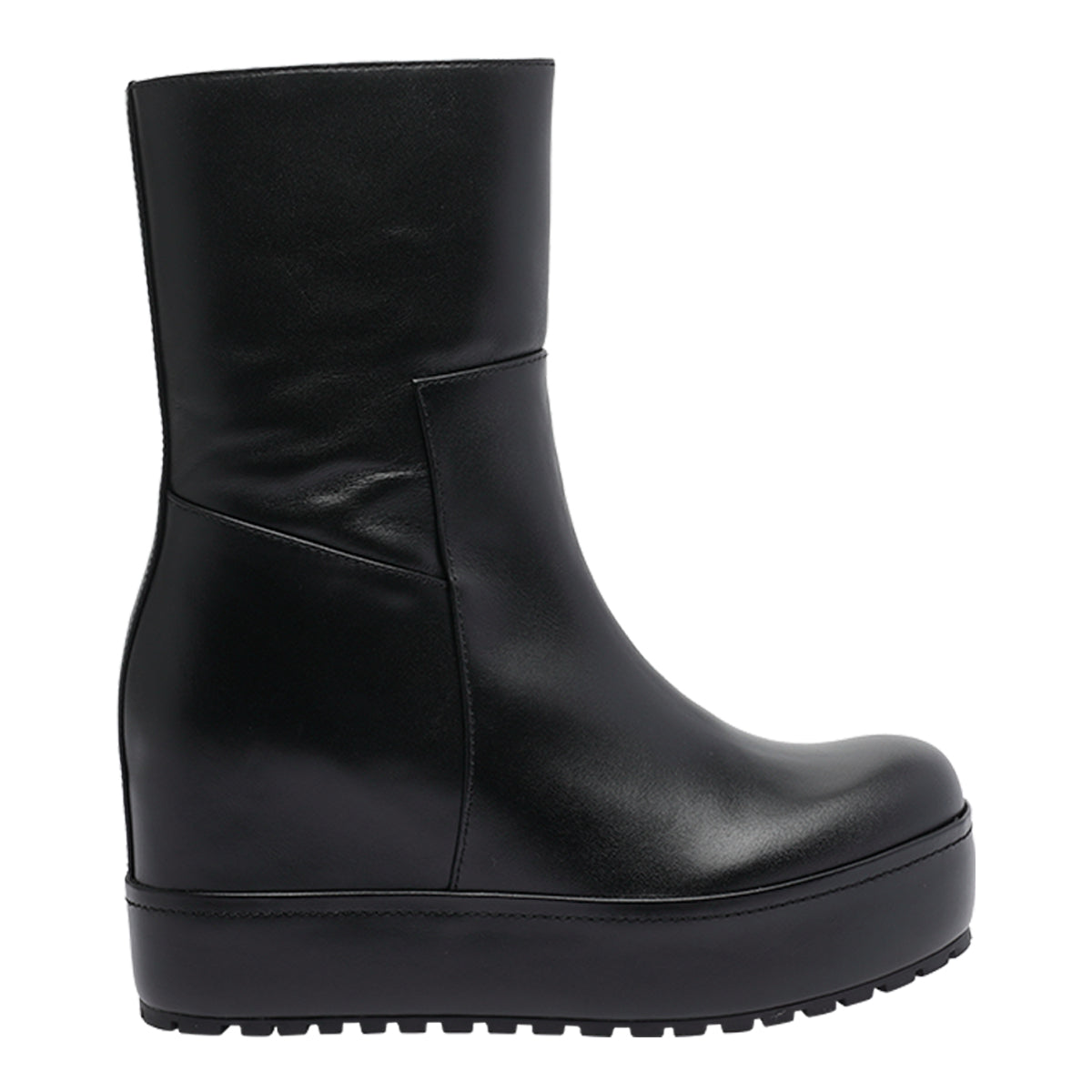 Paloma Barcelò Boots Black Calf Leather/rubber Sole