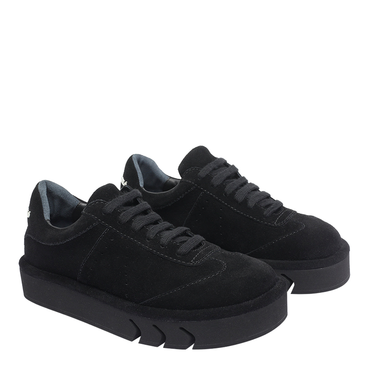 Paloma Barcelò Sneakers Black Suede Leather/rubber Sole