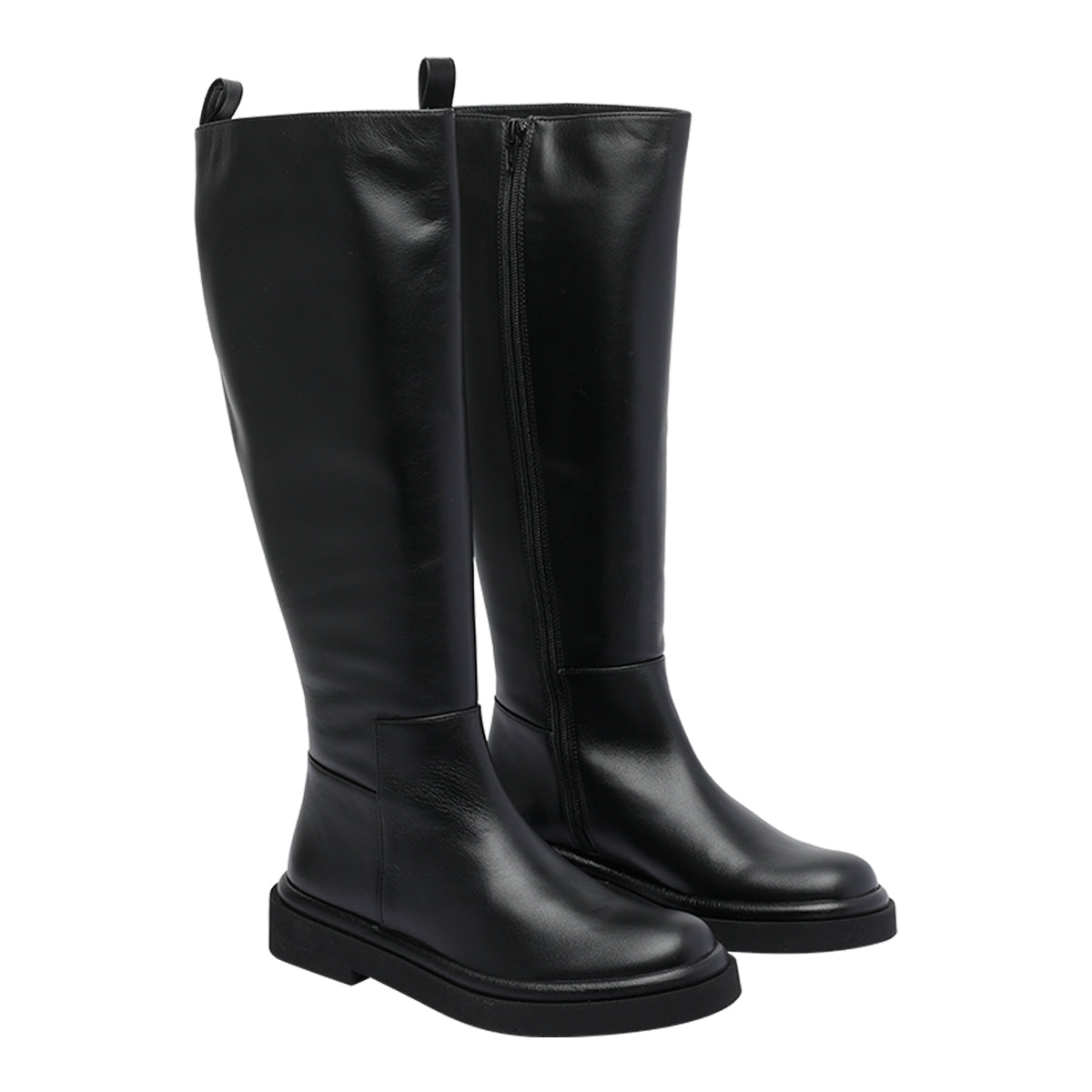 Paloma Barcelò Boots Black Calf Leather/rubber Sole