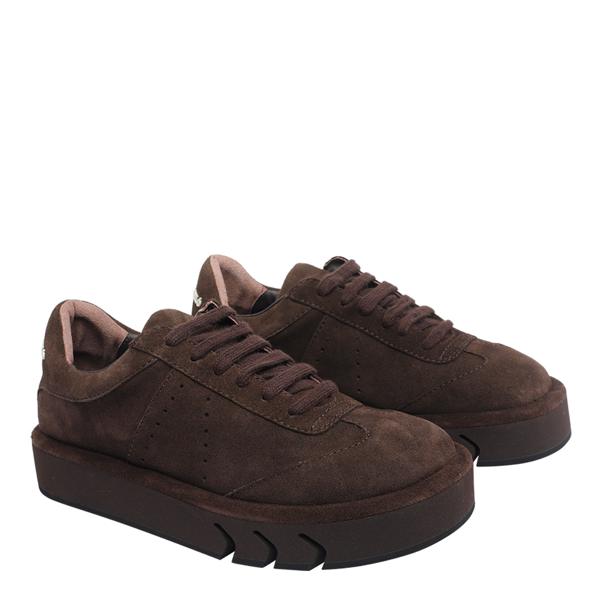Paloma Barcelò Sneakers Brown Suede Leather/rubber Sole