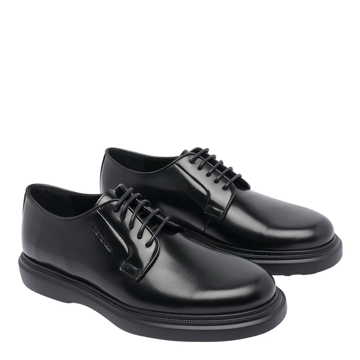 Stuart Weitzman Flat Shoes Black Calf Leather/rubber Sole