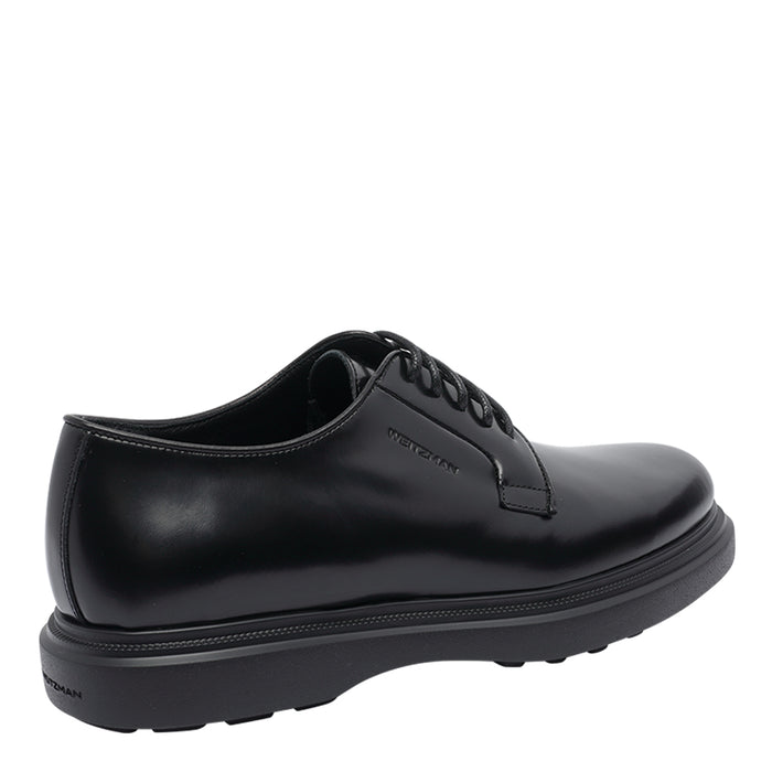 Stuart Weitzman Flat Shoes Black Calf Leather/rubber Sole