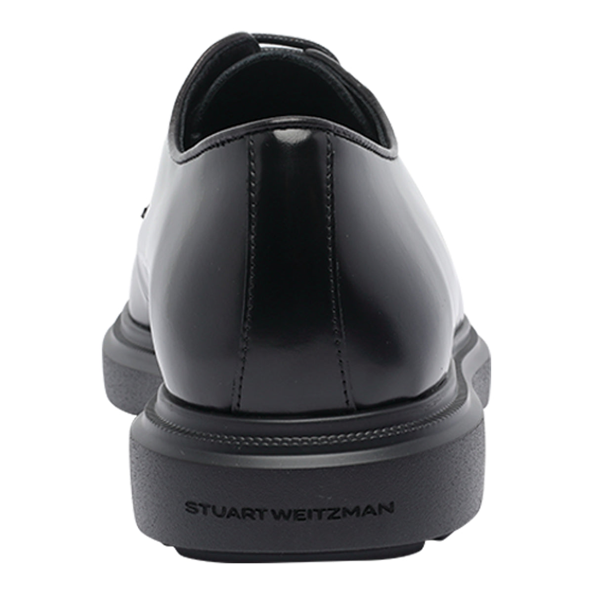 Stuart Weitzman Flat Shoes Black Calf Leather/rubber Sole