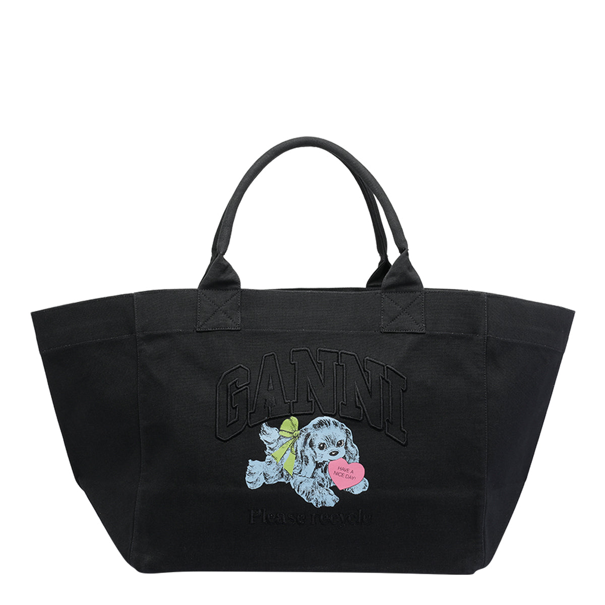 Ganni Bags Black Cotton