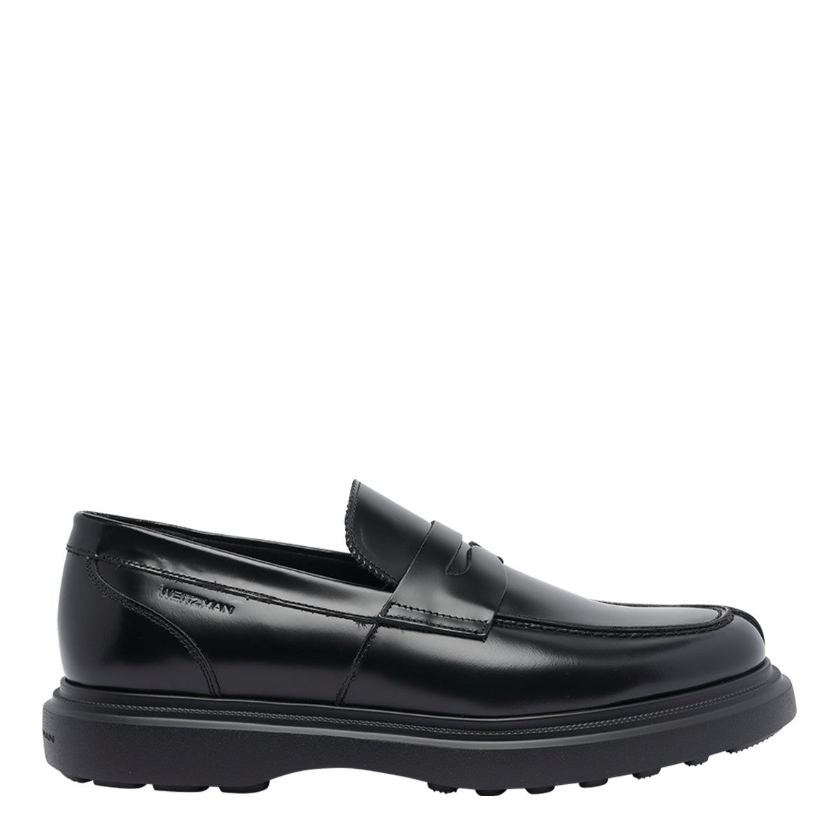 Stuart Weitzman Flat Shoes Black Calf Leather/rubber Sole