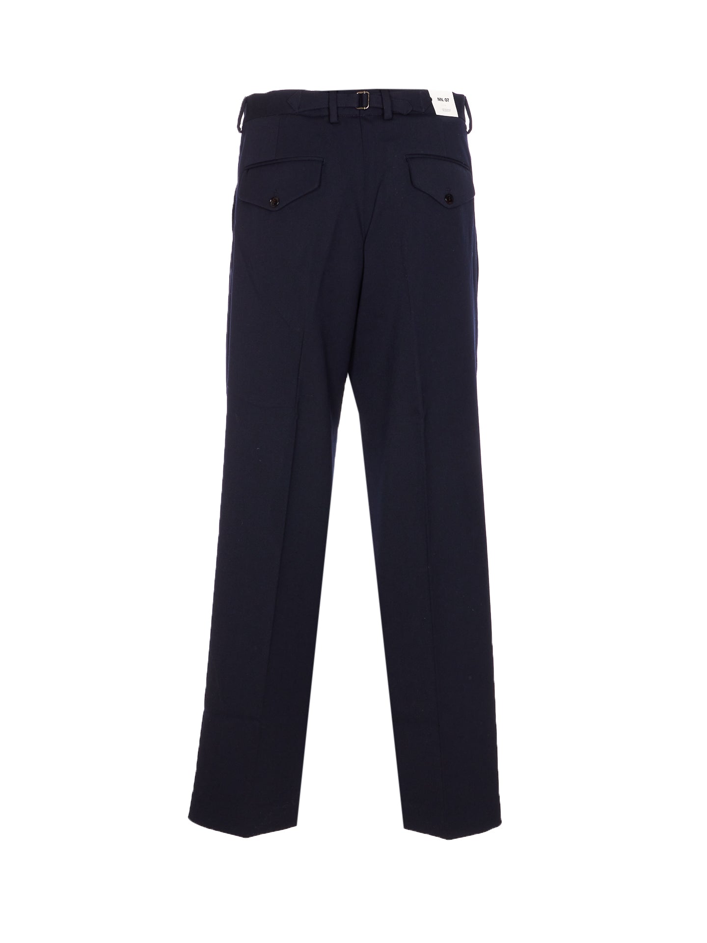 Nn.07 Trousers Blue Responsible Wool