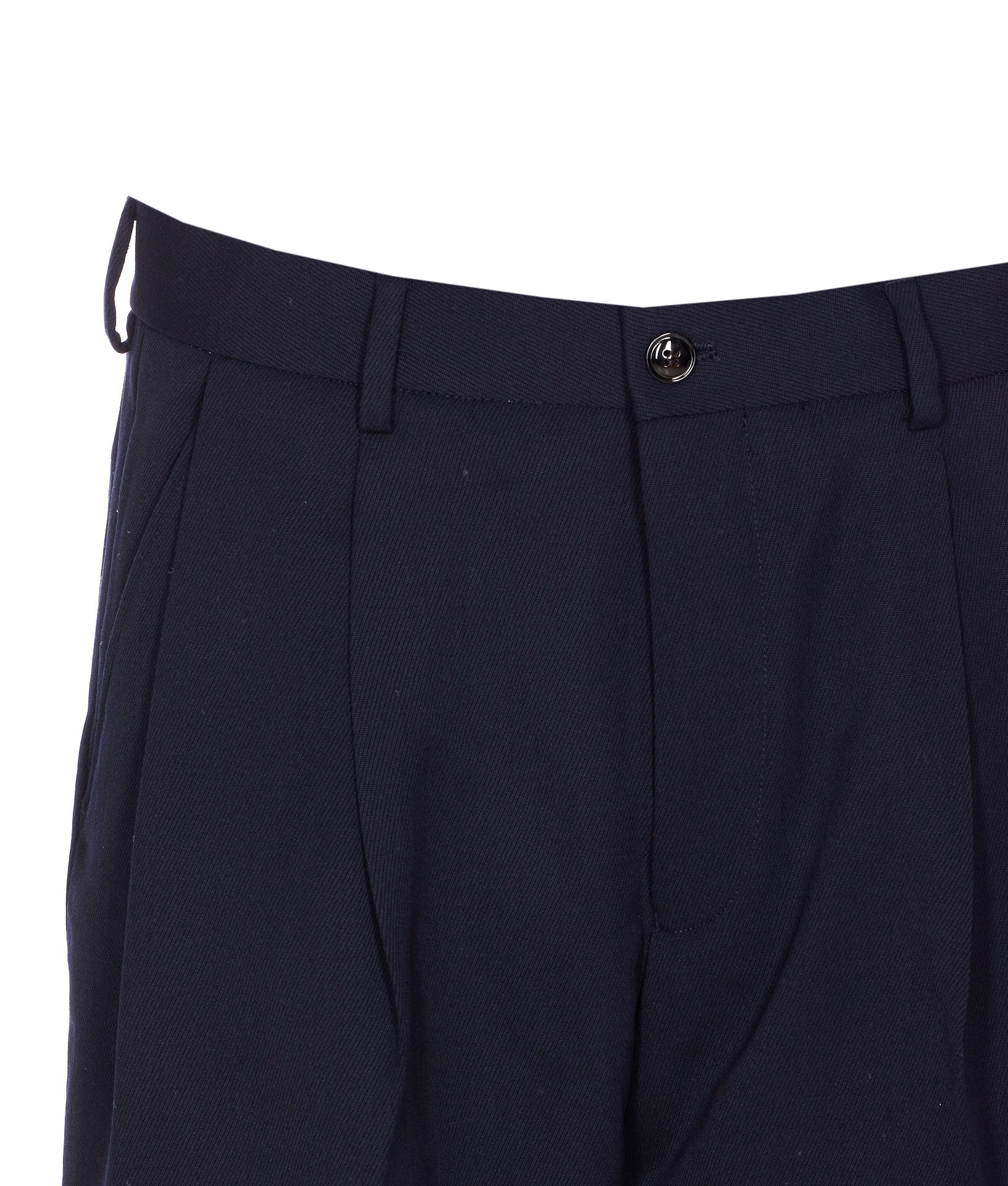 Nn.07 Trousers Blue Responsible Wool