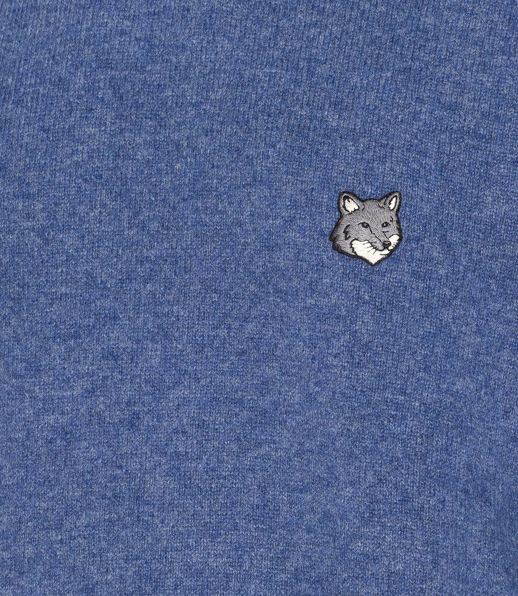 Maison Kitsune Sweaters Blue Wool