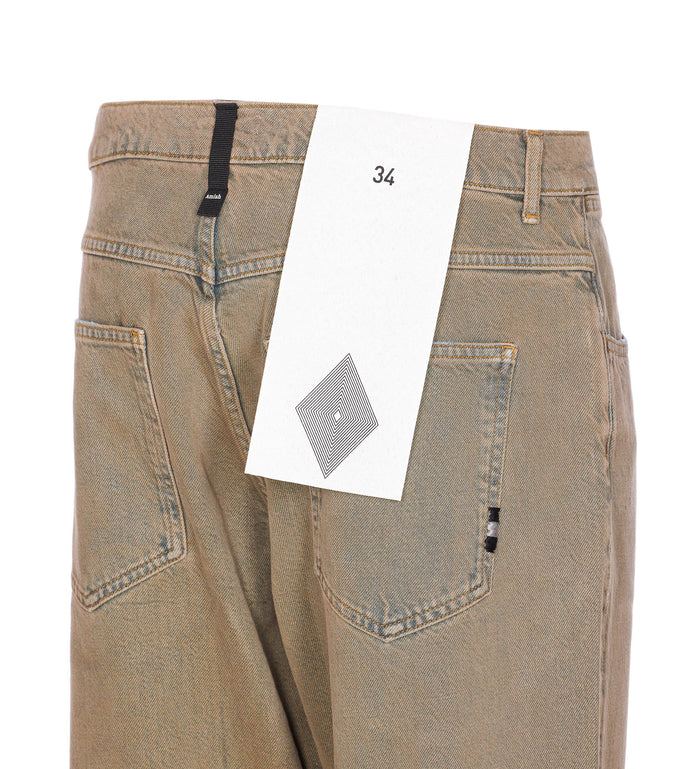 Amish Jeans Brown Cotton