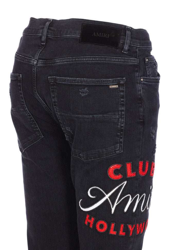 Amiri Jeans Black Cotton