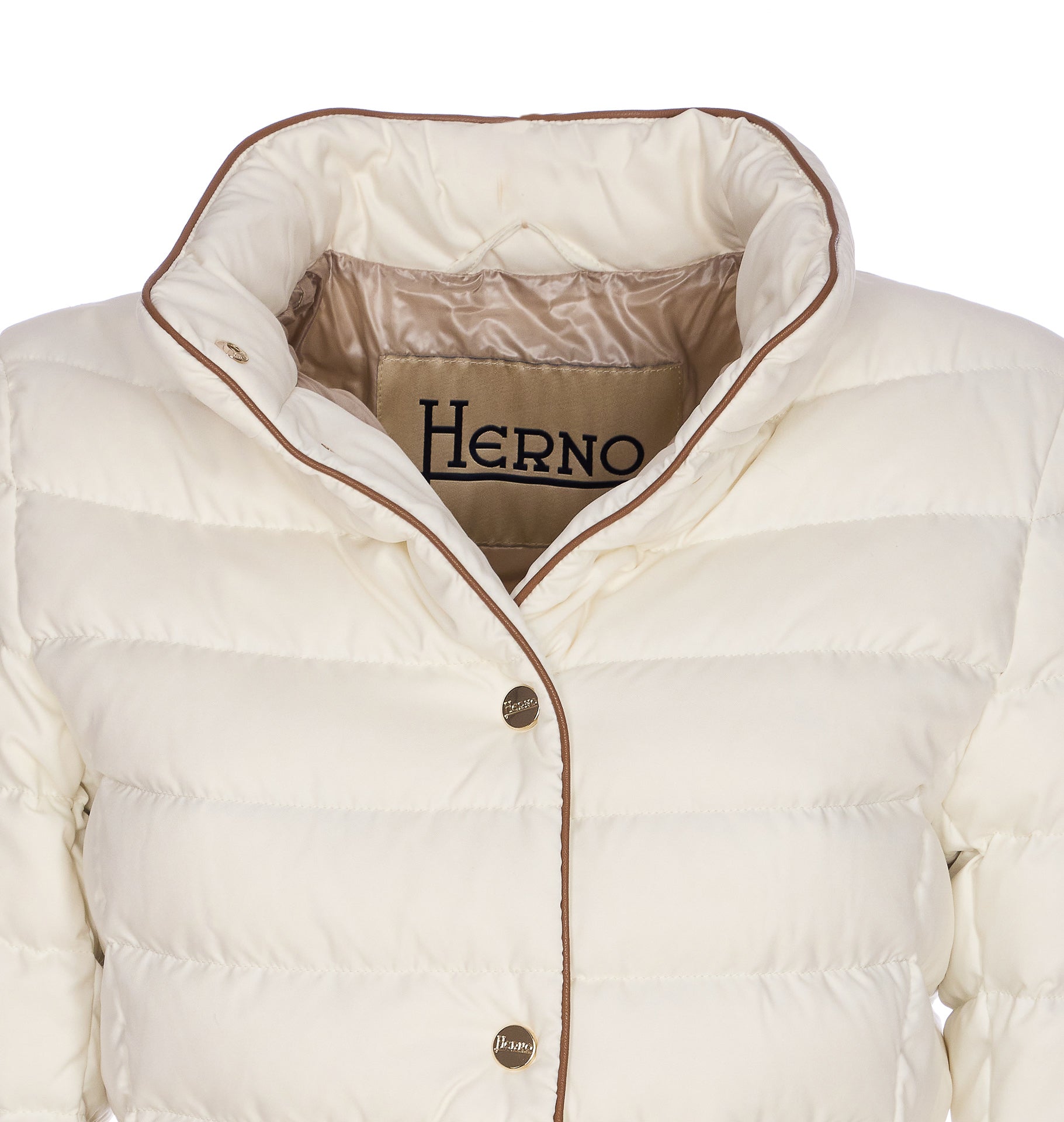 Herno Coats White Polyester