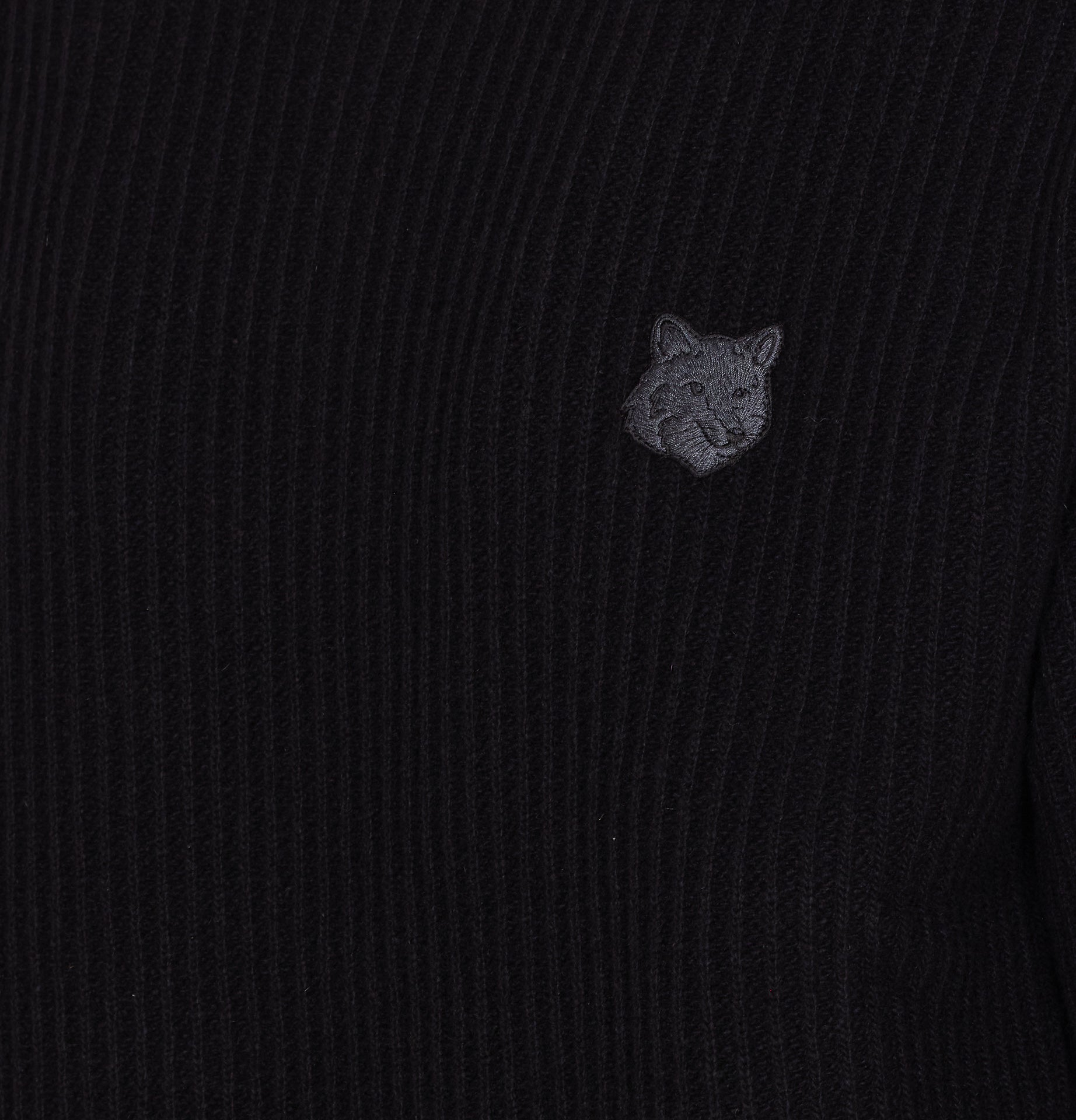 Maison Kitsune Sweaters Black Wool