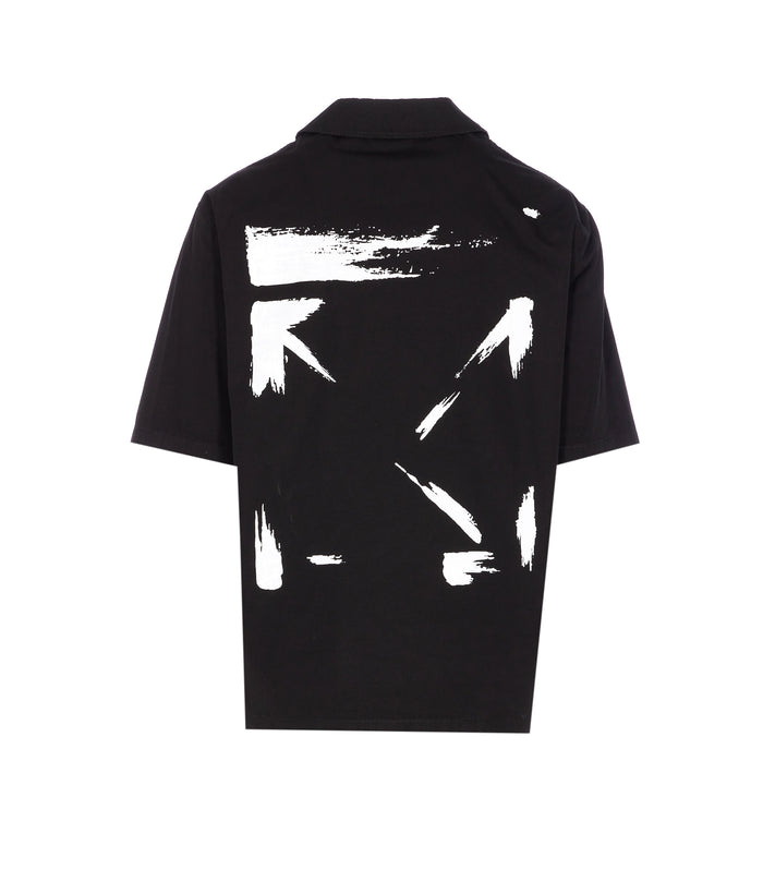 Off White Shirts Black Cotton