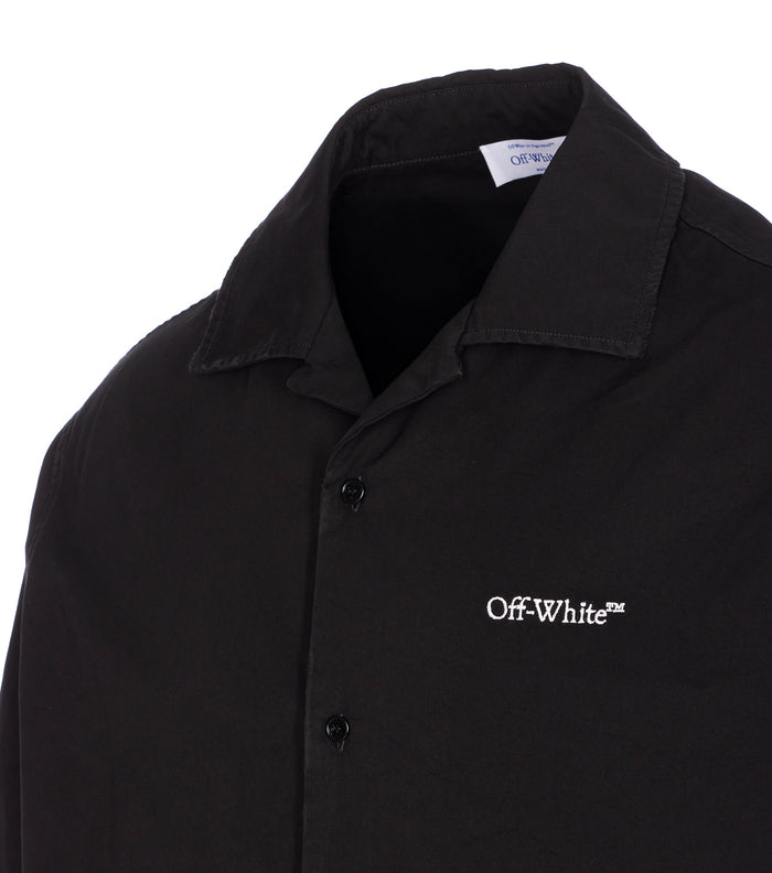 Off White Shirts Black Cotton