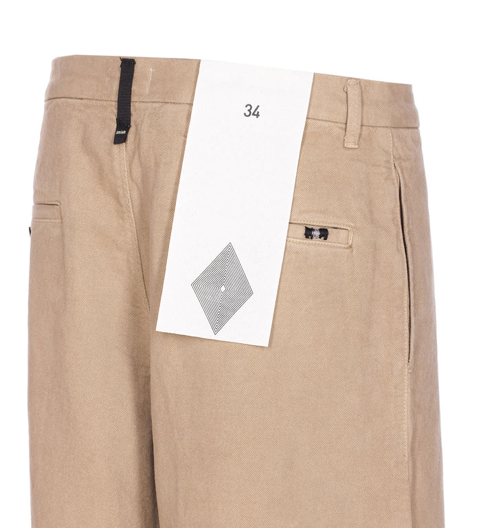 Amish Jeans Beige Cotton