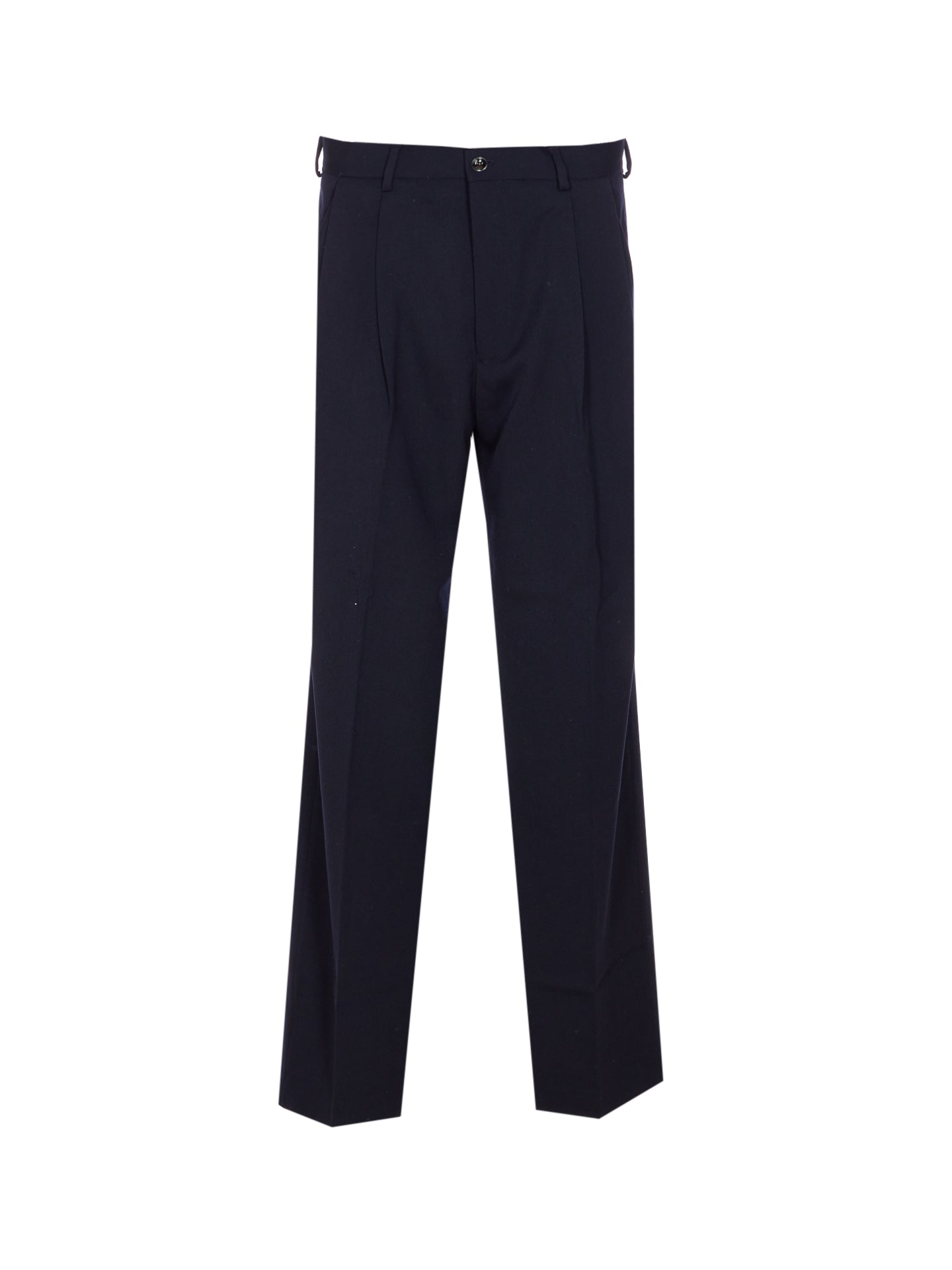 Nn.07 Trousers Blue Responsible Wool