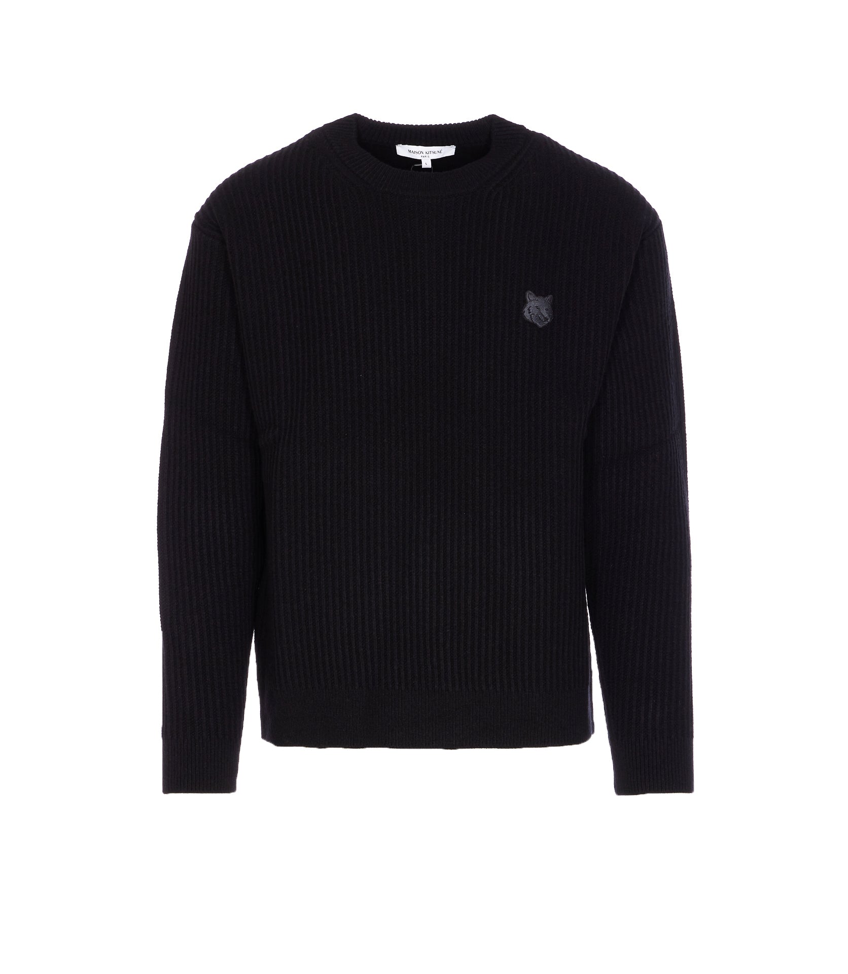Maison Kitsune Sweaters Black Wool