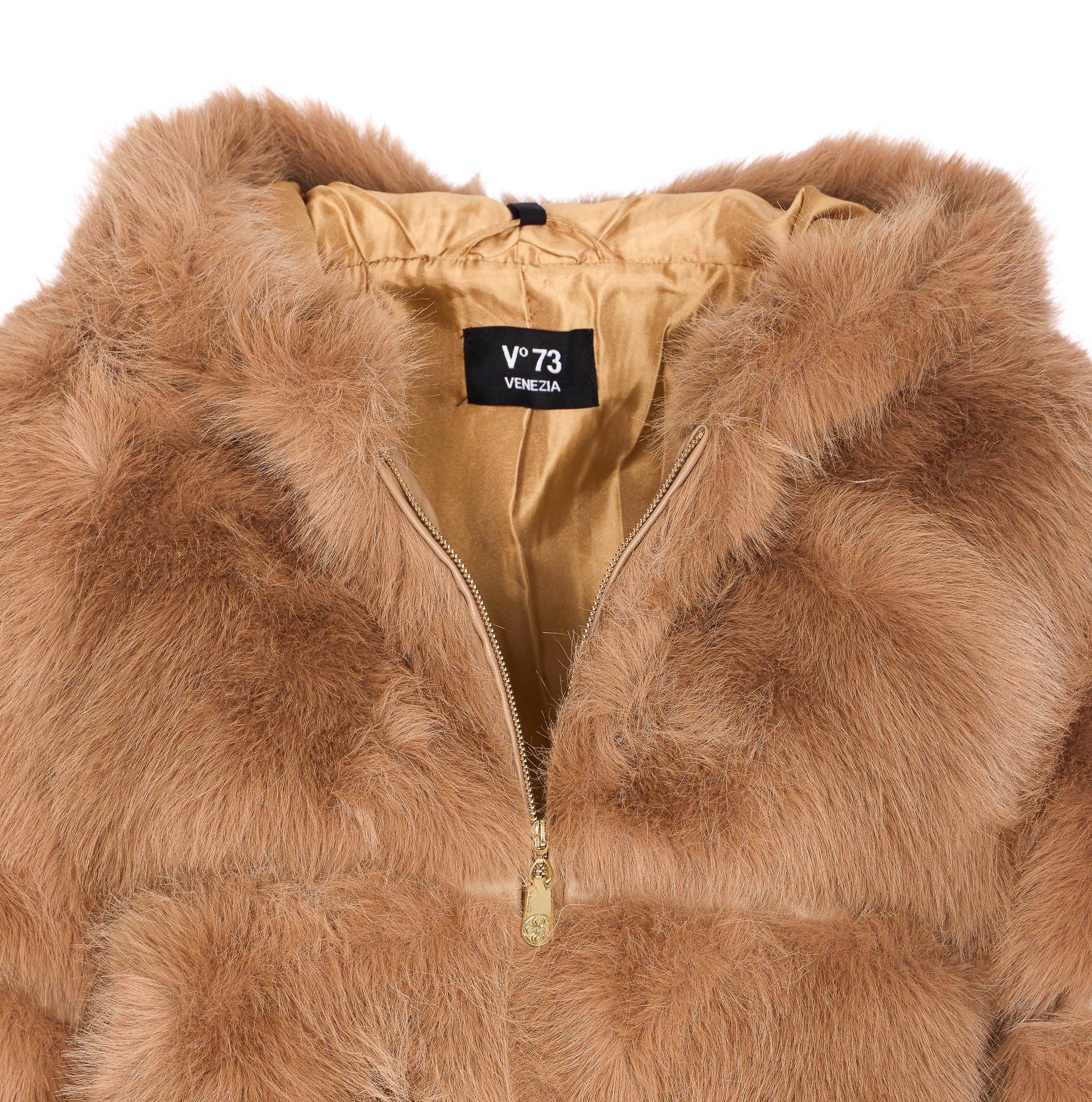 V°73 Jackets Beige Polyester