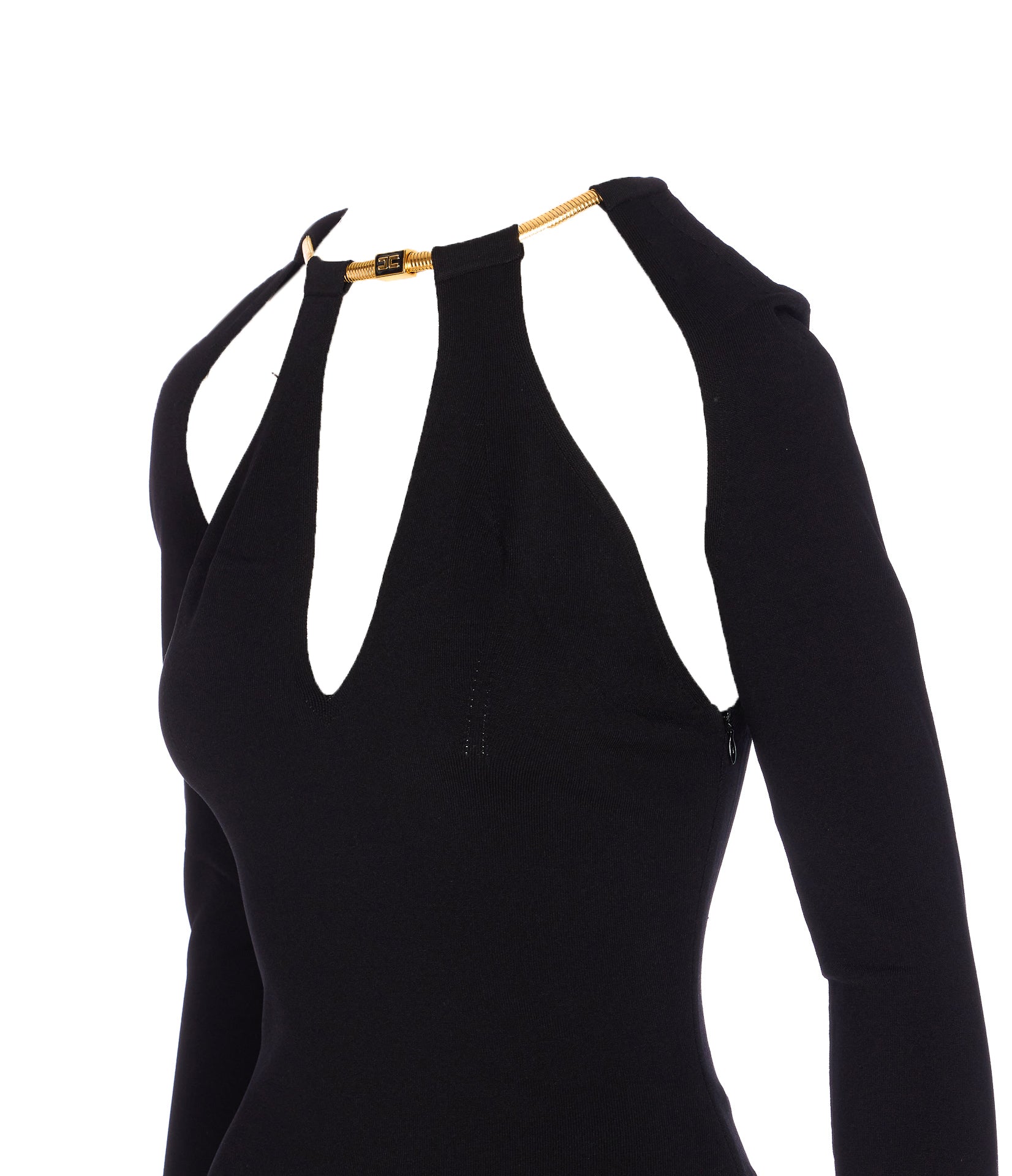 Elisabetta Franchi Dresses Black Viscose
