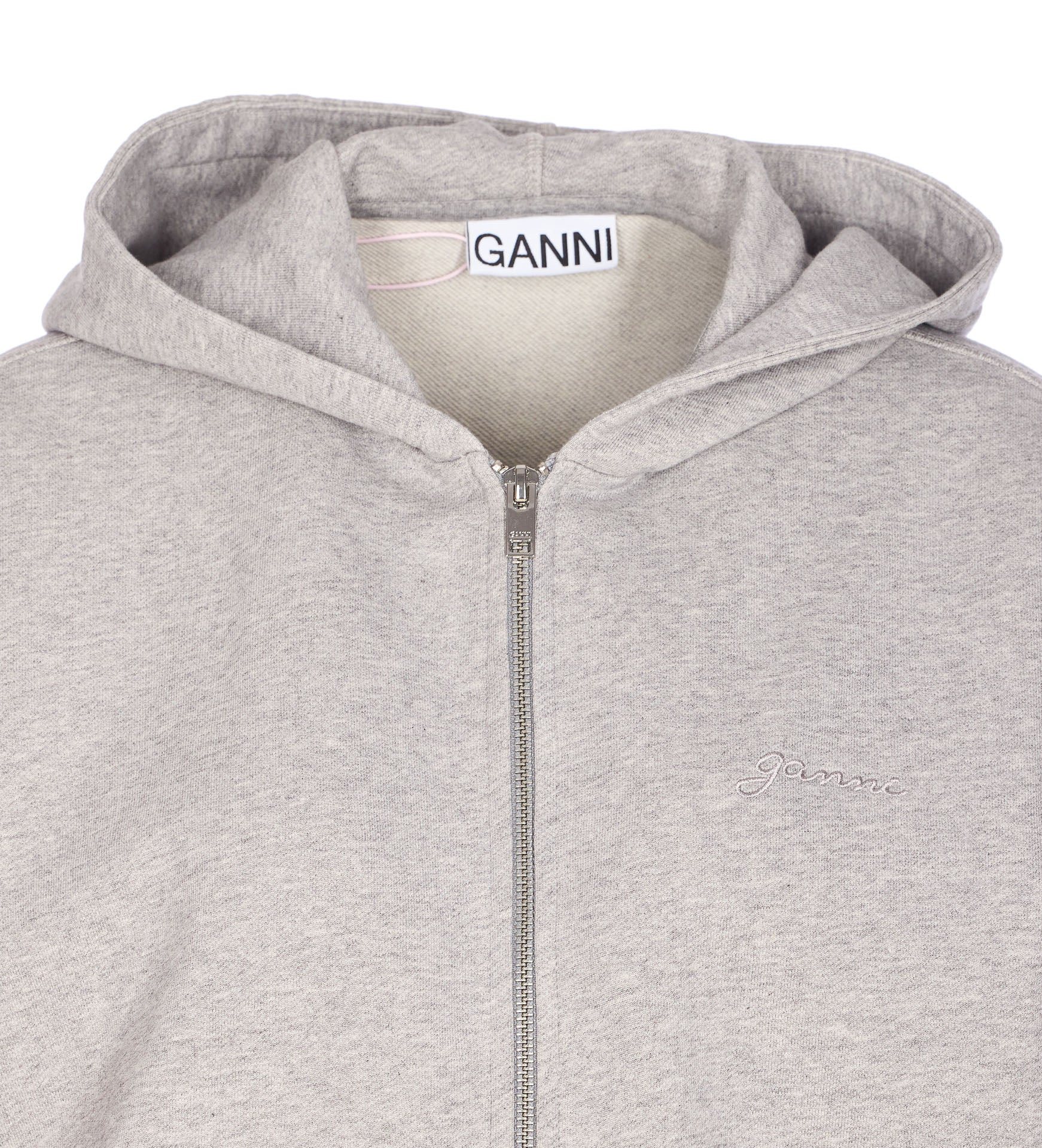 Ganni Sweaters Grey Organic Cotton