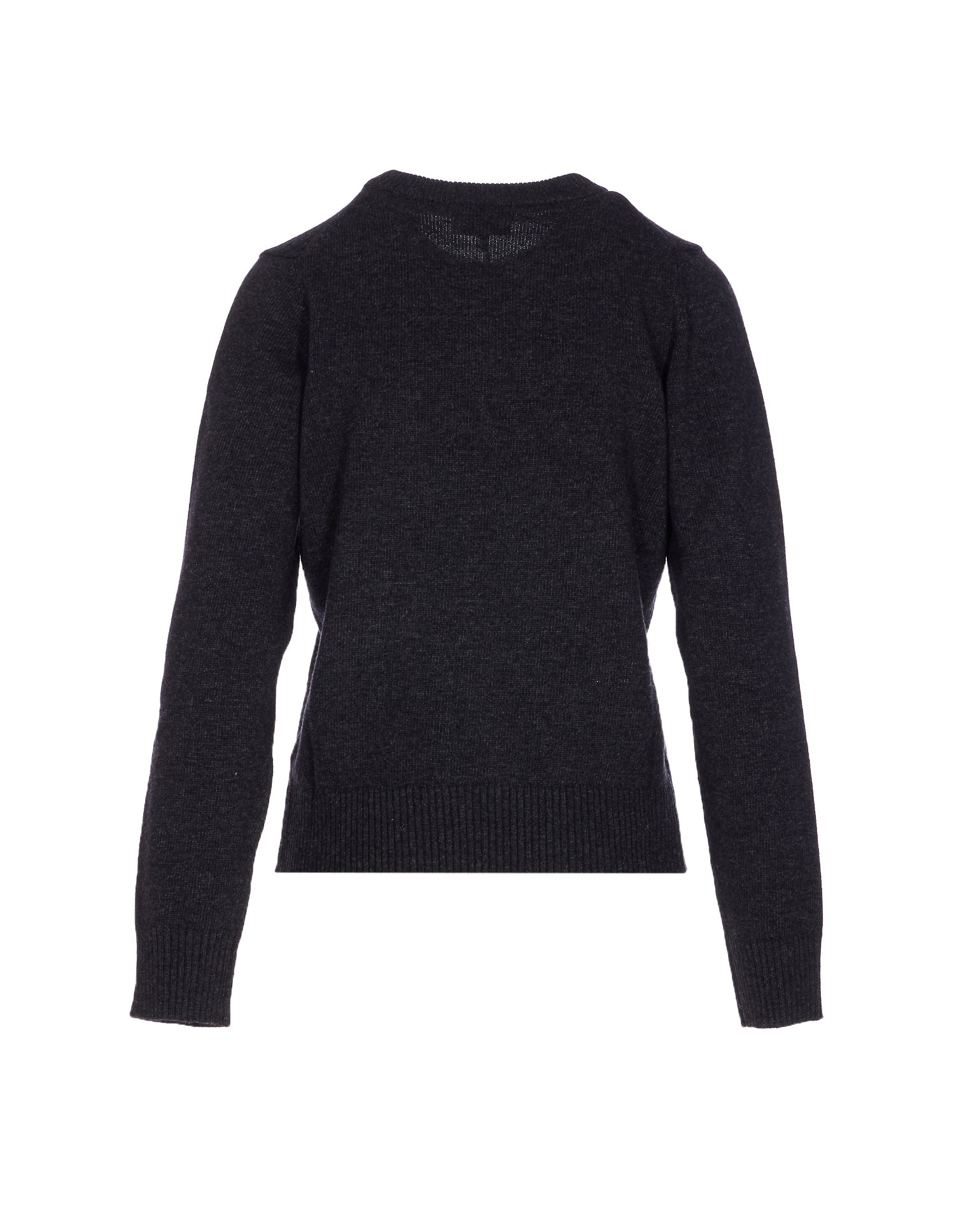Ganni Sweaters Grey Wool