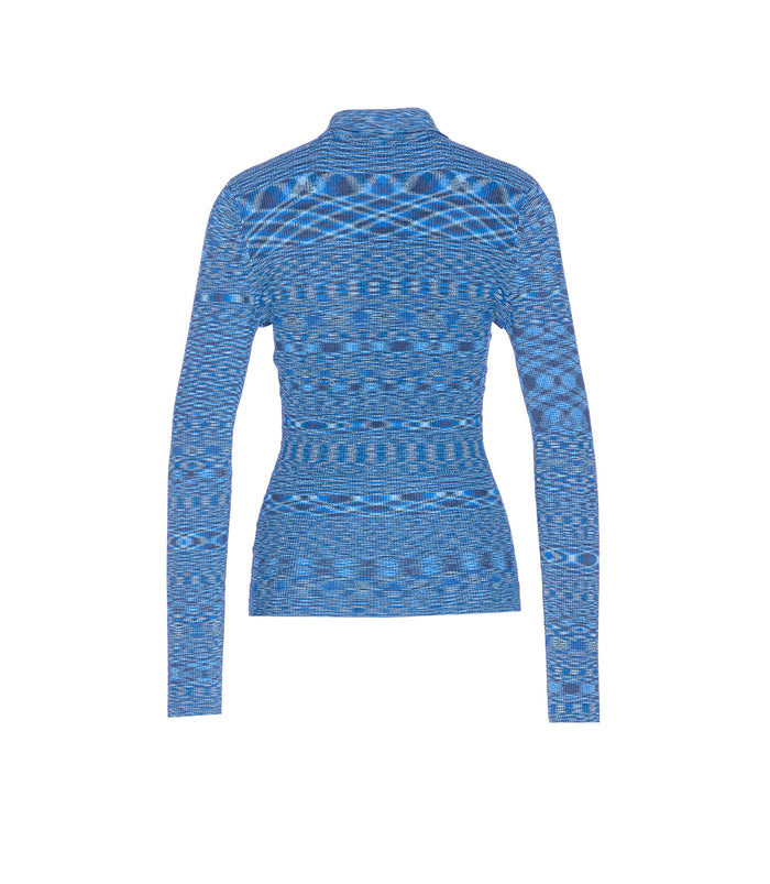 Ganni T-Shirts And Polos Blue Viscose