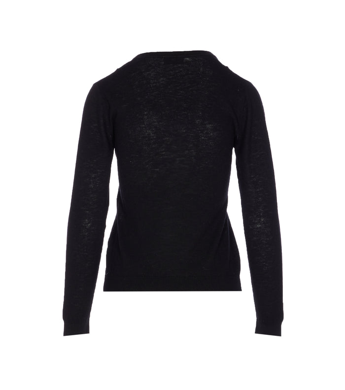 Elisabetta Franchi Sweaters Black Virgin Wool