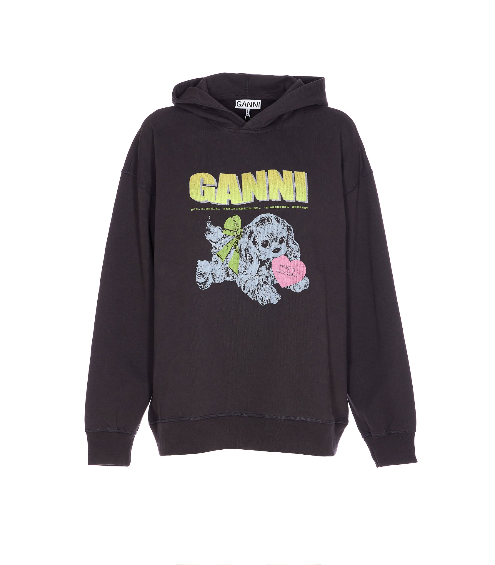 Ganni Sweaters Grey Organic Cotton