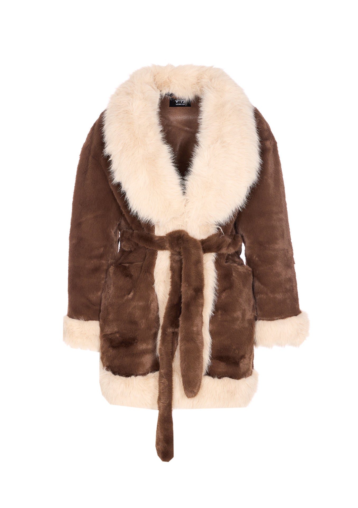 V°73 Jackets Brown Polyester