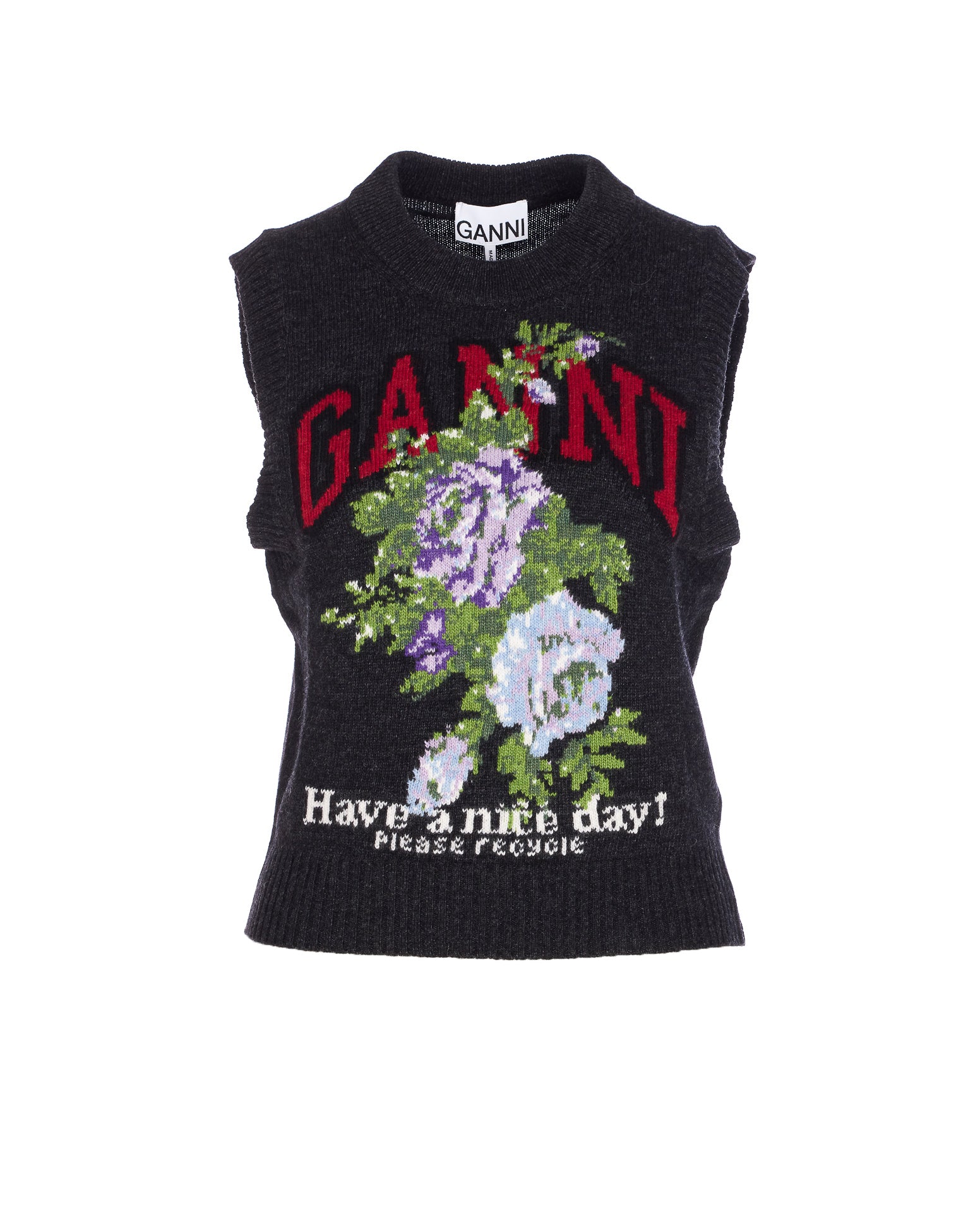 Ganni Jackets Grey Wool