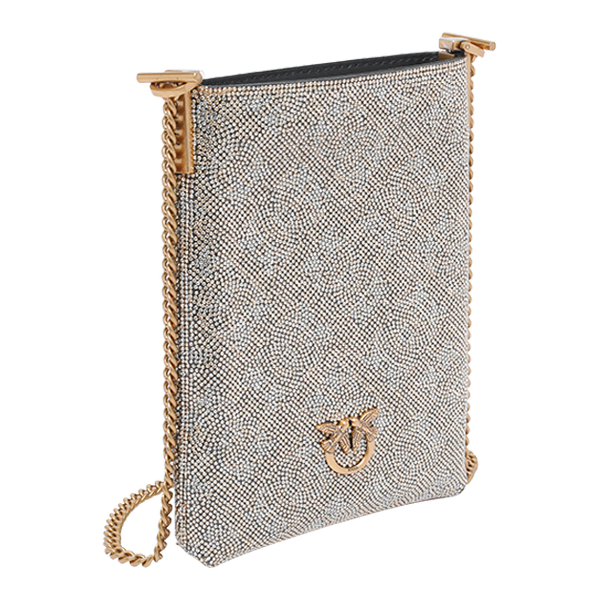 Pinko Bags Golden Silicon Dioxide