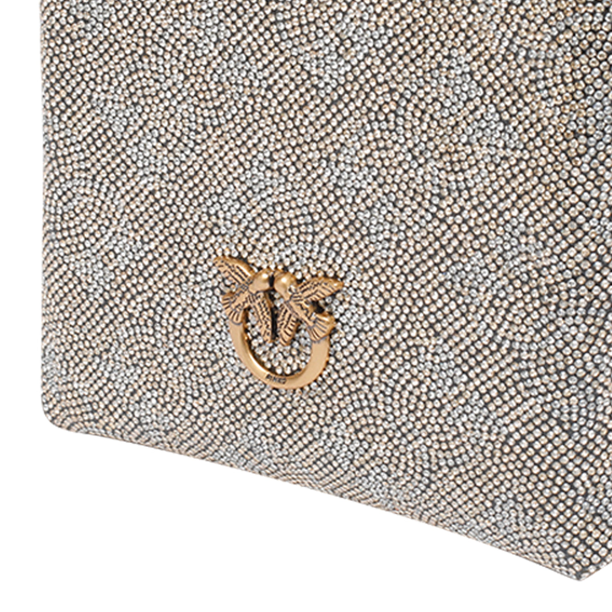 Pinko Bags Golden Silicon Dioxide