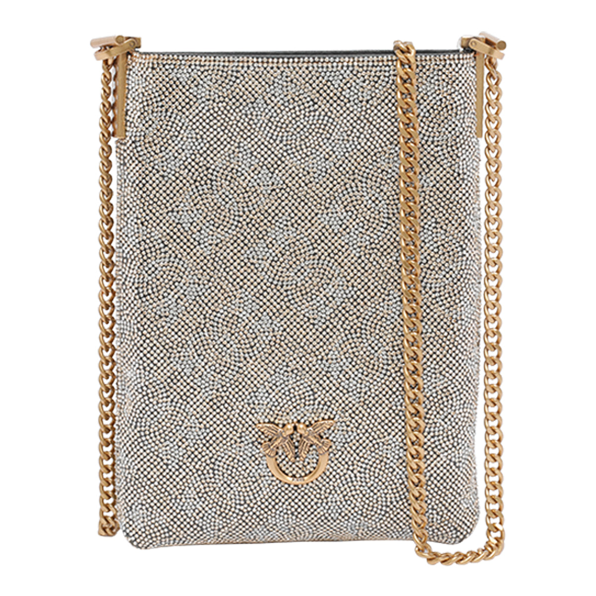 Pinko Bags Golden Silicon Dioxide
