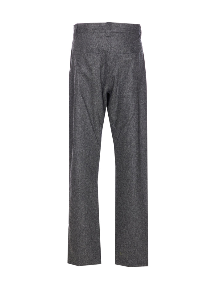 KHAITE Trousers Grey Virgin Wool