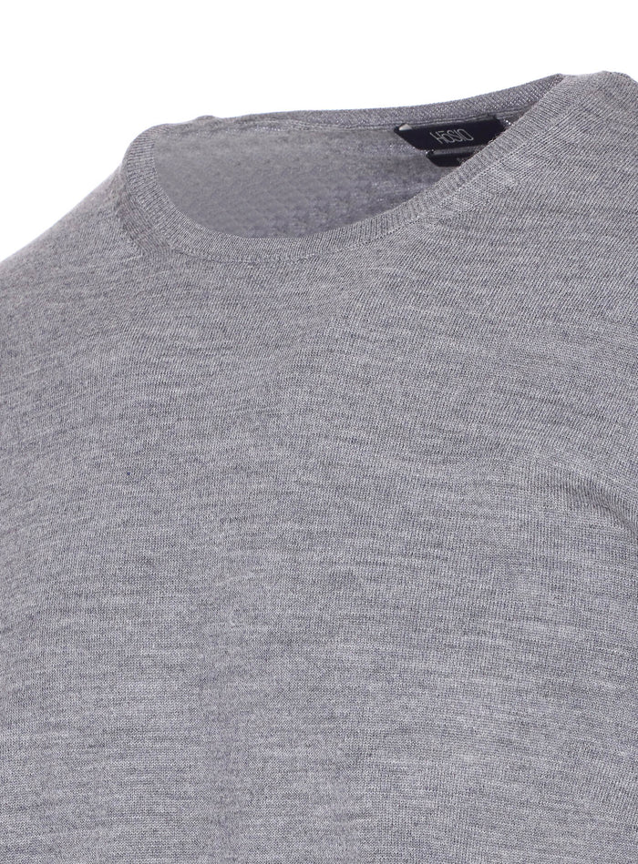Hosio Sweaters Grey Wool