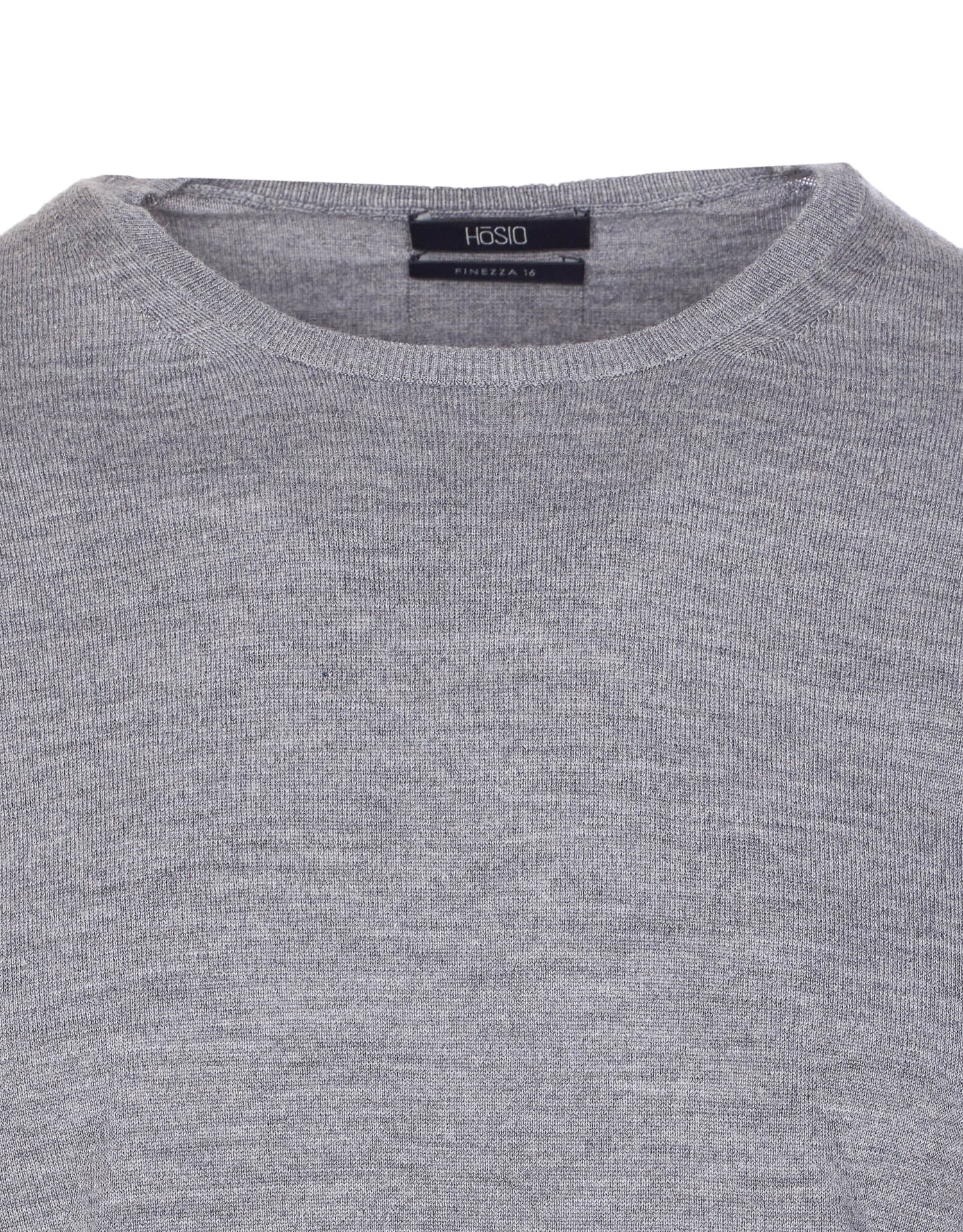 Hosio Sweaters Grey Wool