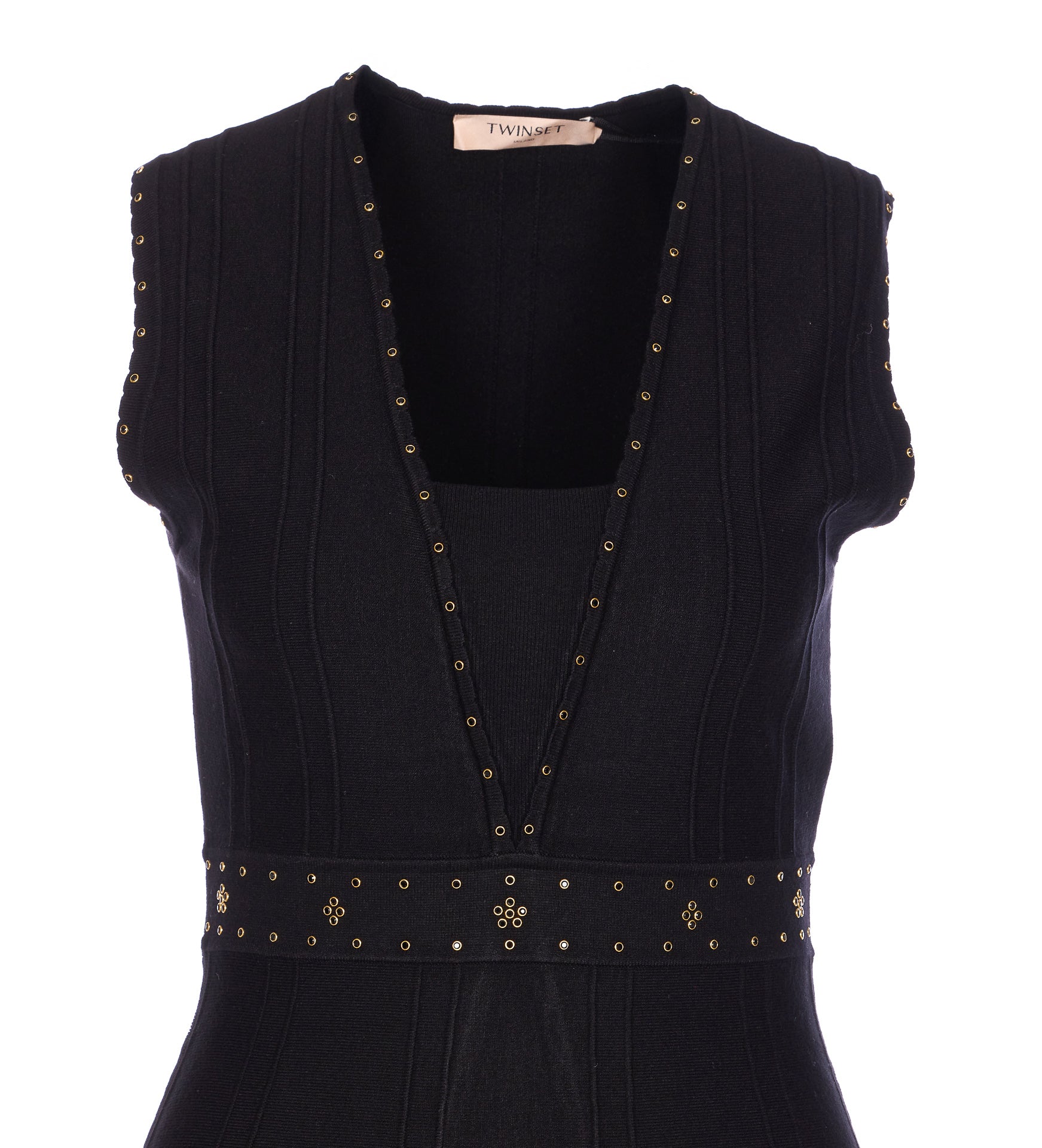 Twin-Set Dresses Black Viscose