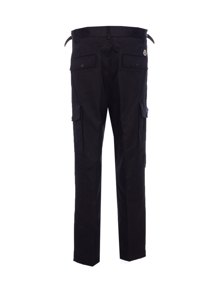 Moncler Trousers Black Cotton