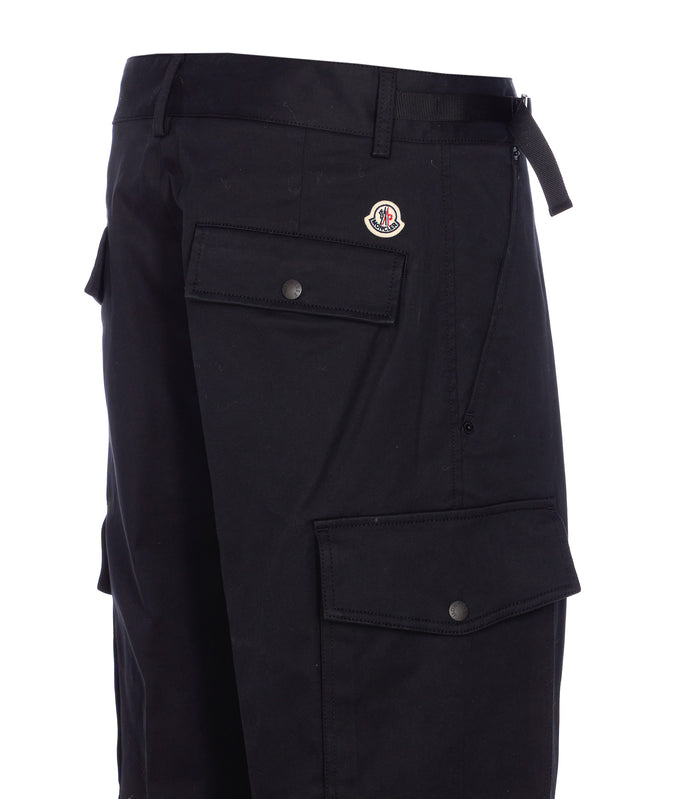 Moncler Trousers Black Cotton